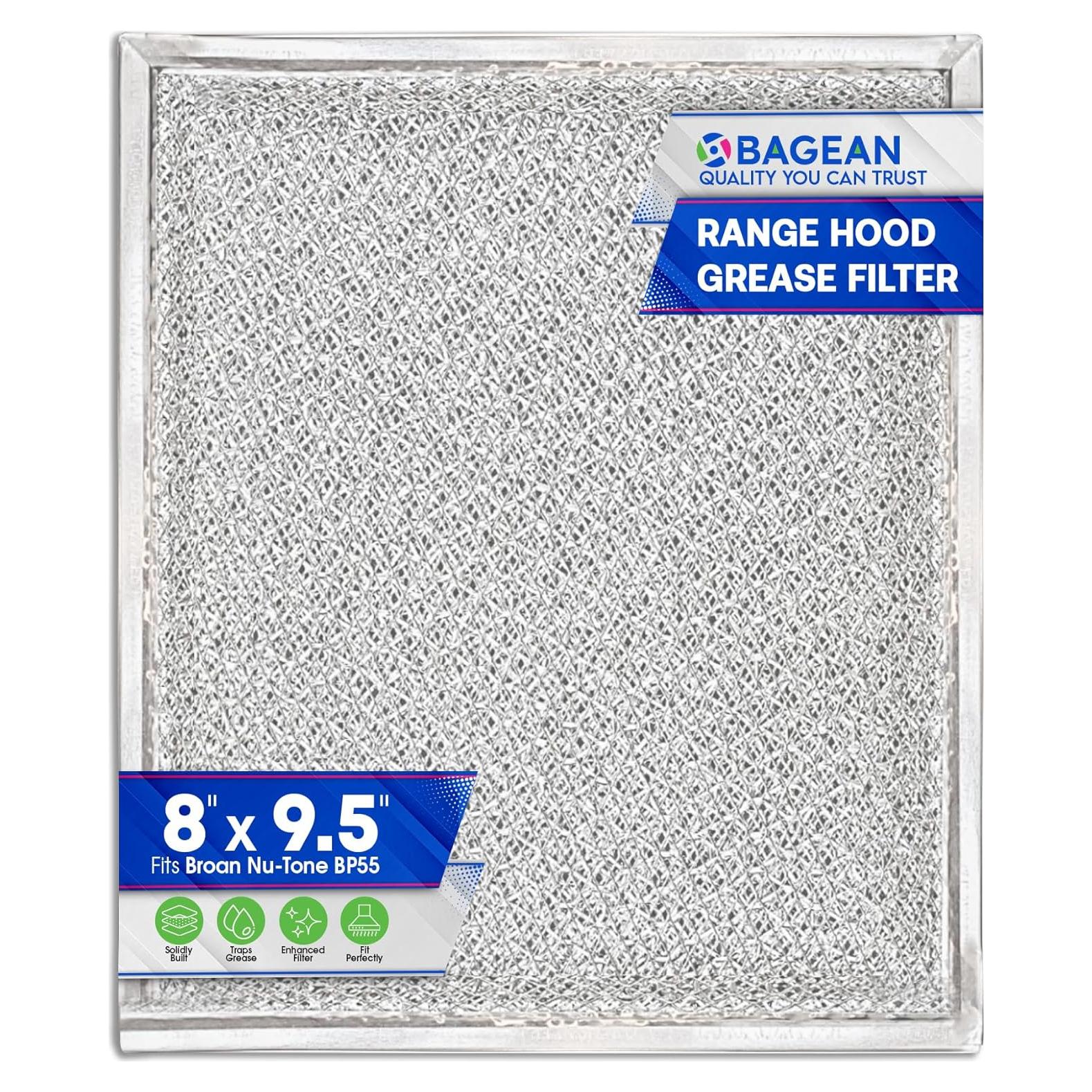 Filtro de Campana Extractora Bagean 20.32 x 24.13 cm Aluminio