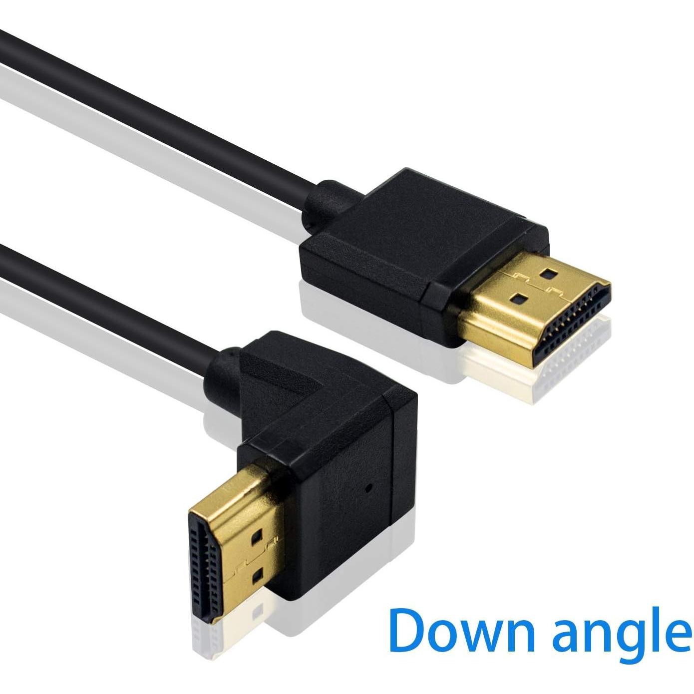 Cable HDMI Enrollado Duttek 1.2M 90 Grados Macho a Macho 4K