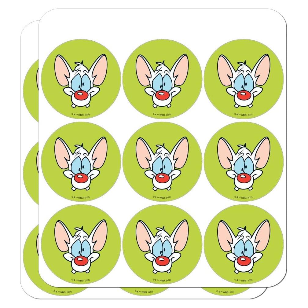 Planificador de Stickers Pinky y Cerebro - 18 Pegatinas 5.08 cm