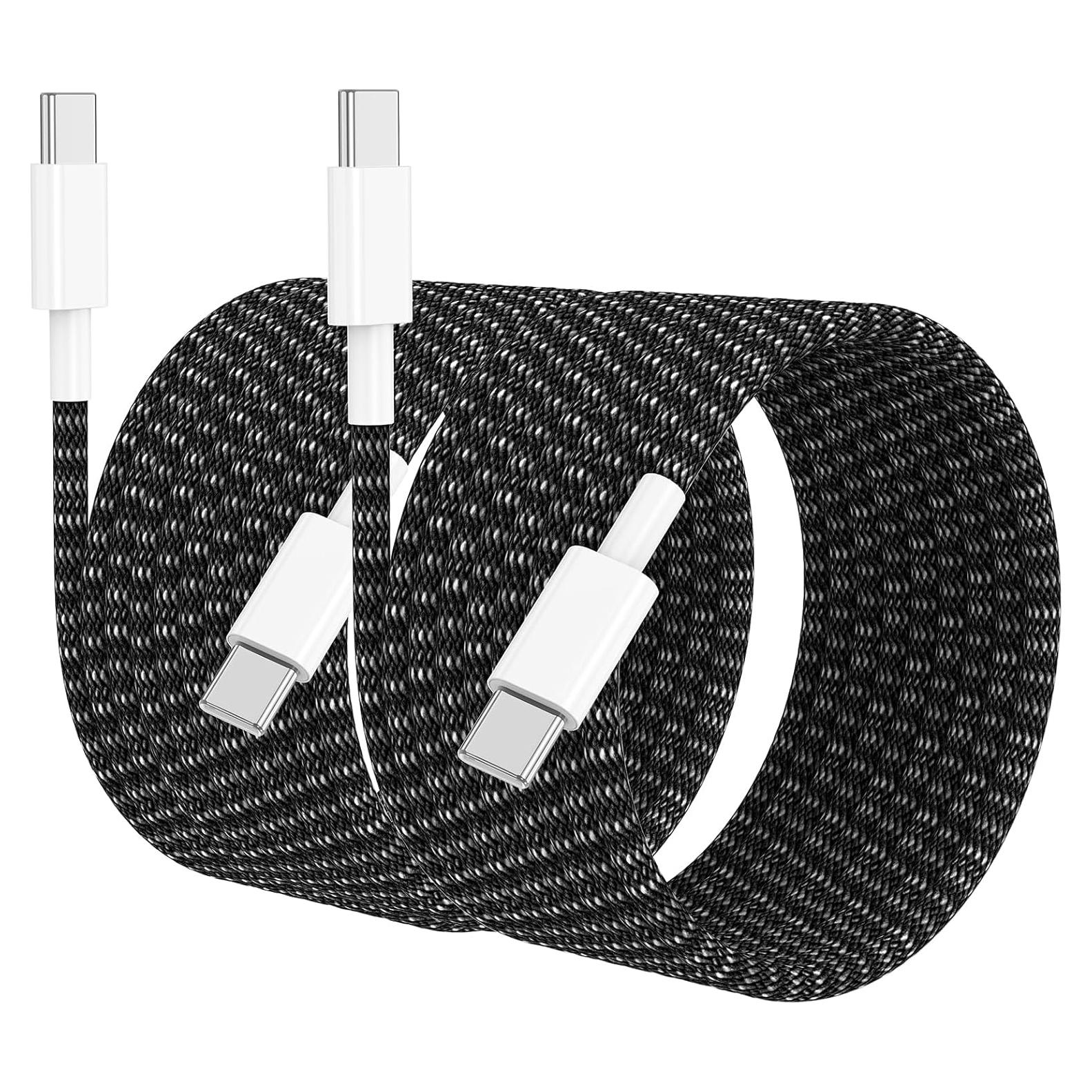 Cable USB C a C 3.05m Cabepow Carga Rápida iPhone 17 16 15