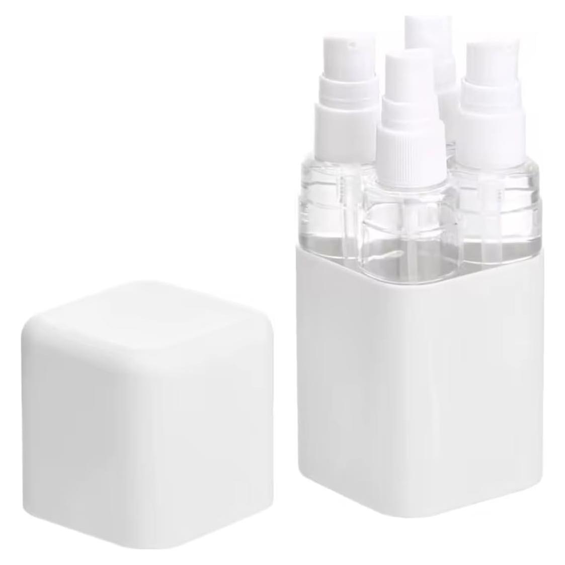 Juego de Botellas de Aseo de Viaje TSA 50 ml 4-Pack Gris
