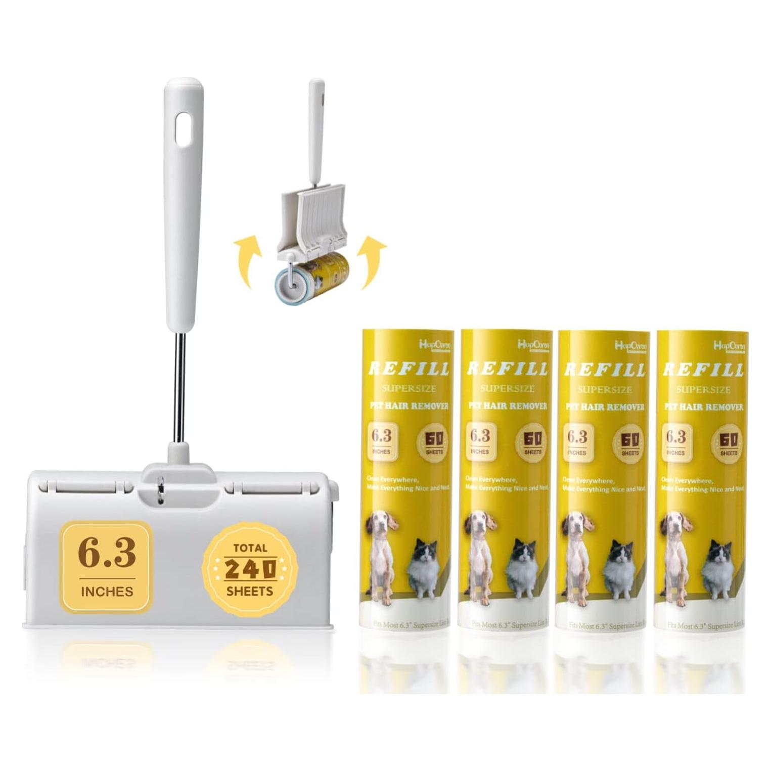 Rodillo de Pelusa Extra Pegajoso HapChron 6.3" con 240 Hojas