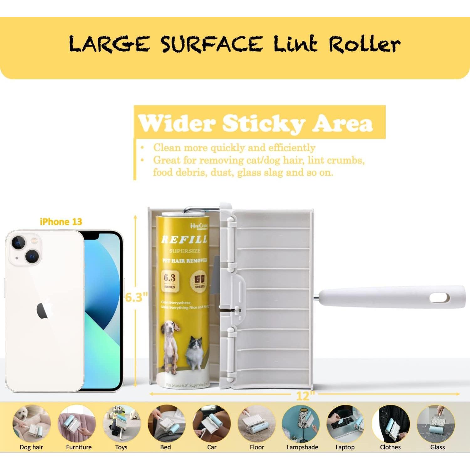 Rodillo de Pelusa Extra Pegajoso HapChron 6.3" con 240 Hojas