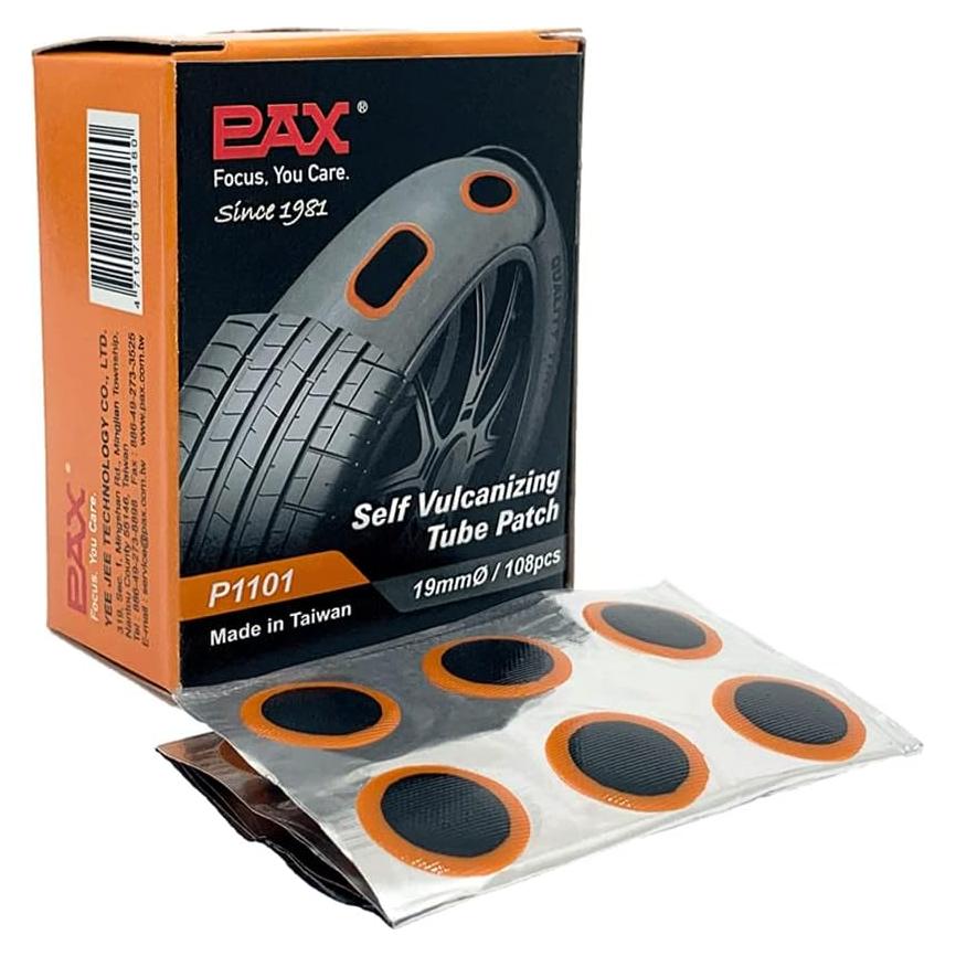 Parches de Reparación PAX 19mm - 108 Piezas para Neumáticos