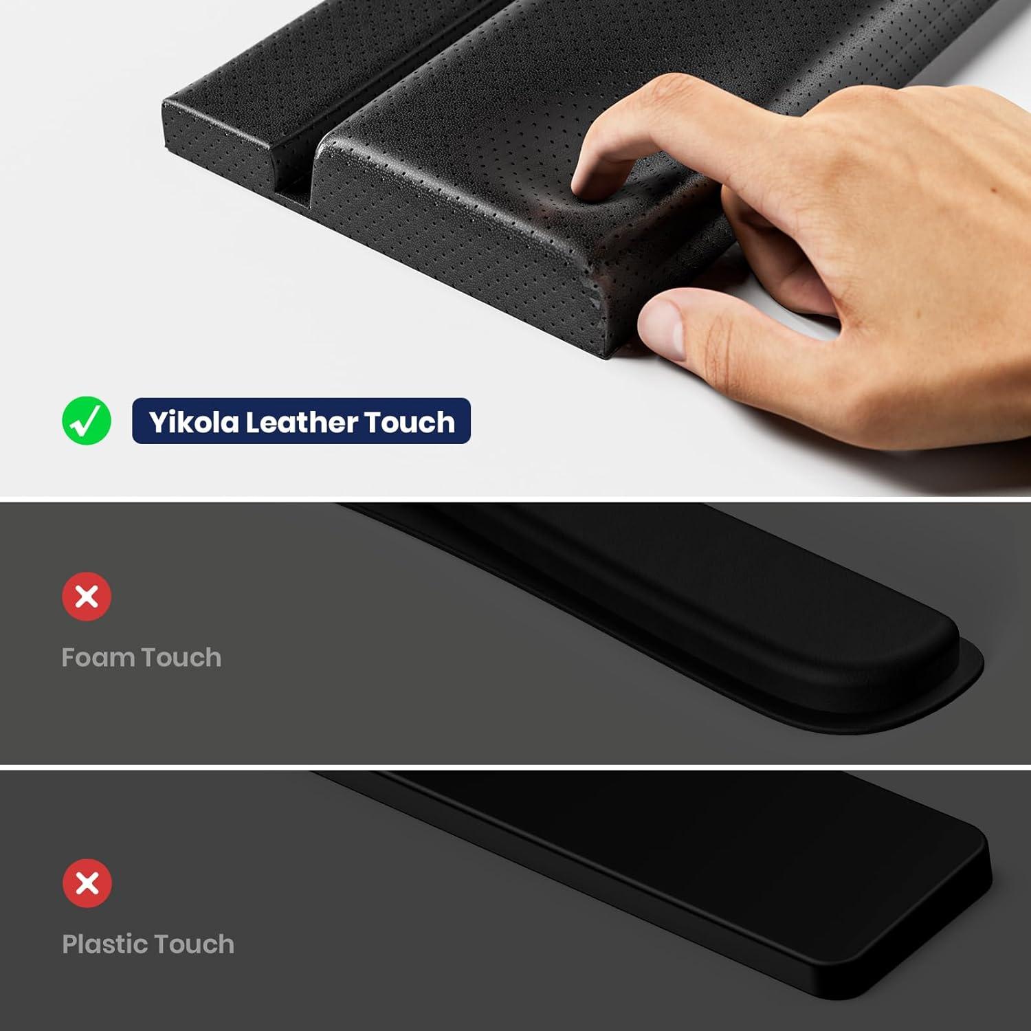 Soporte de Teclado Acrílico YILAXIA con Reposamuñecas Ergonómico