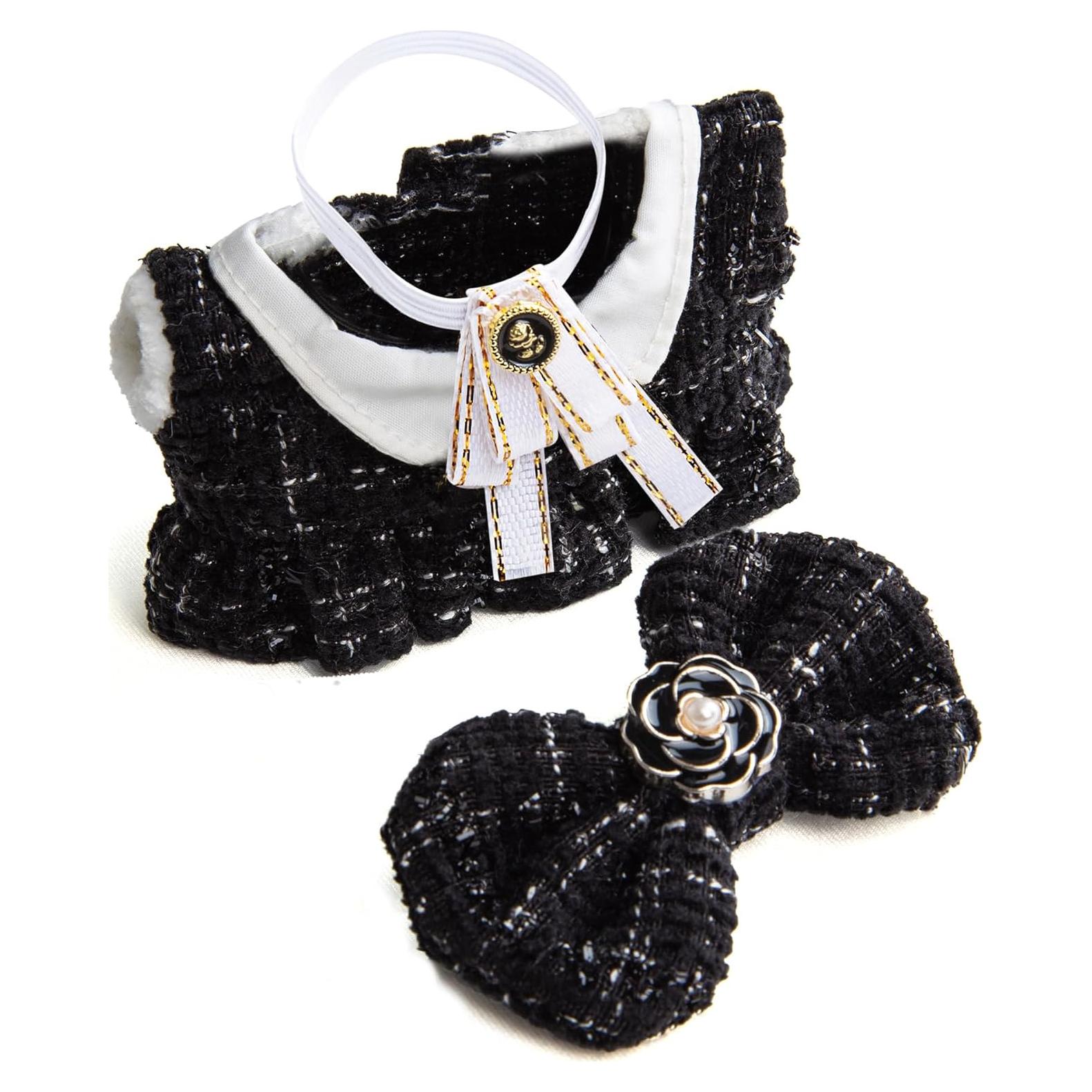 Conjunto de Ropa para Muñecas 17cm CHICHO - Vestido Tweed Negro