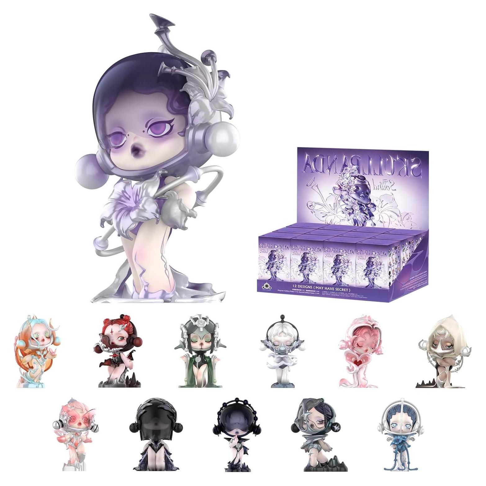 Figuras de Acción Pop Mart Skullpanda - Juego Completo 12 Figuras