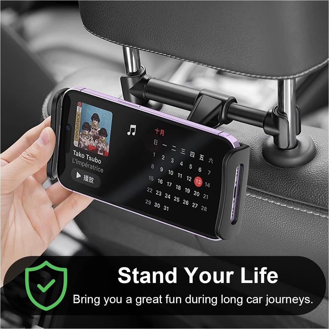 Soporte para Reposacabezas de Coche DUSCOKE Ajustable 360°