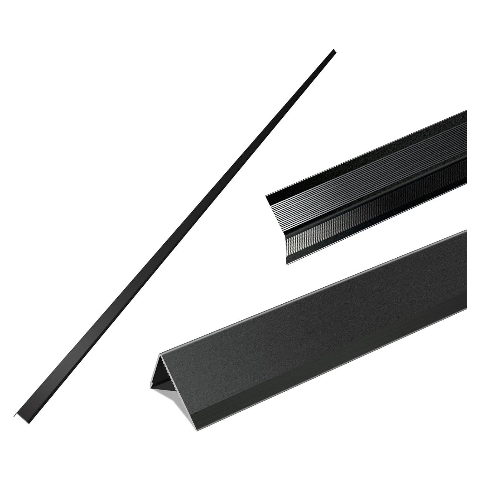 Protectores de Esquinas de Aluminio SWPEC 0.60x0.60m 6PCS Negro