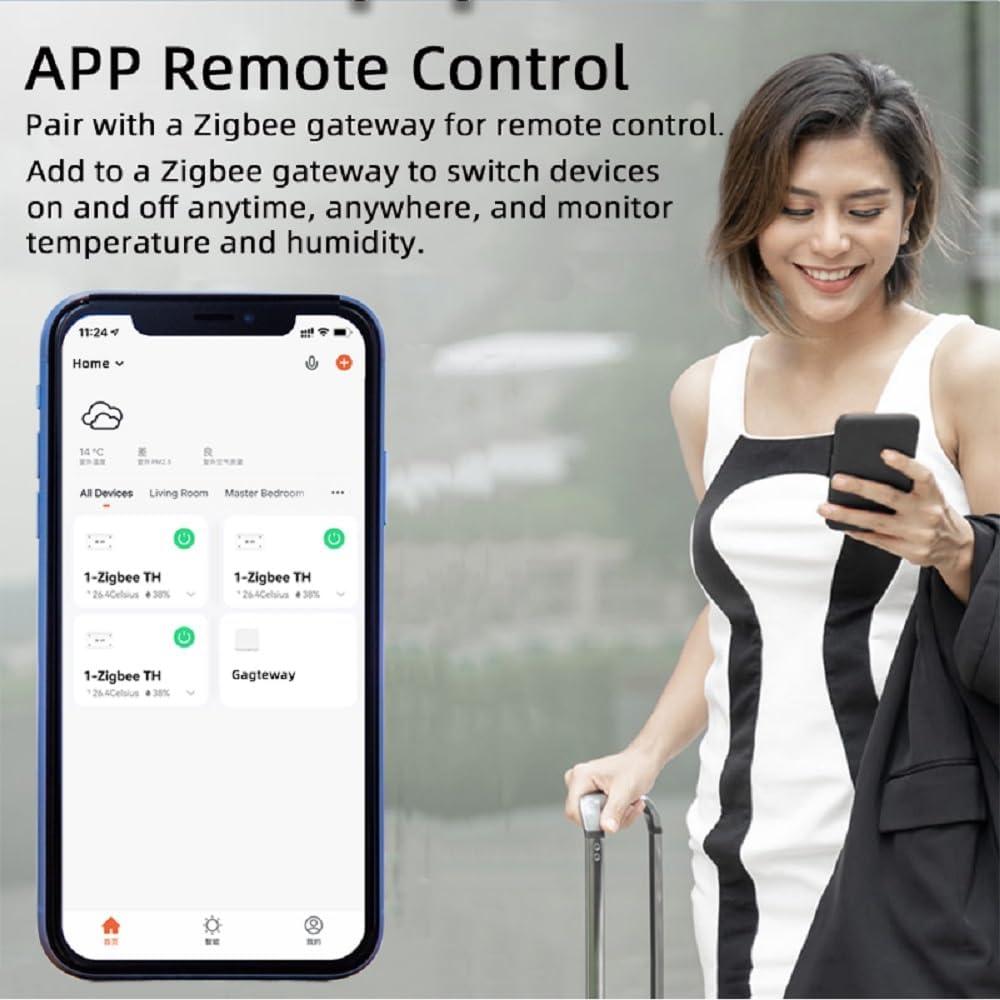Controlador de Temperatura y Humedad Zigbee MHCOZY 10A