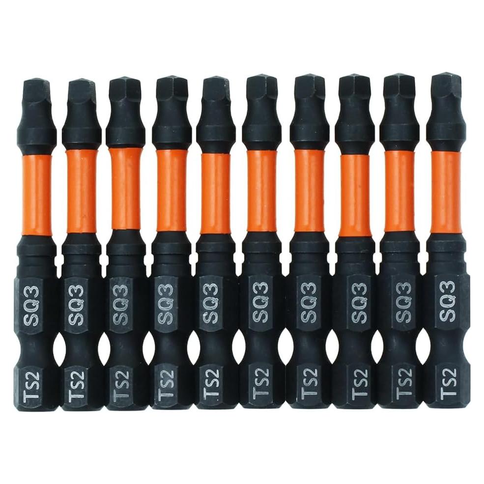 Puntas de Conductor Cuadradas AUTOTOOLHOME 10 Piezas 5.08 cm