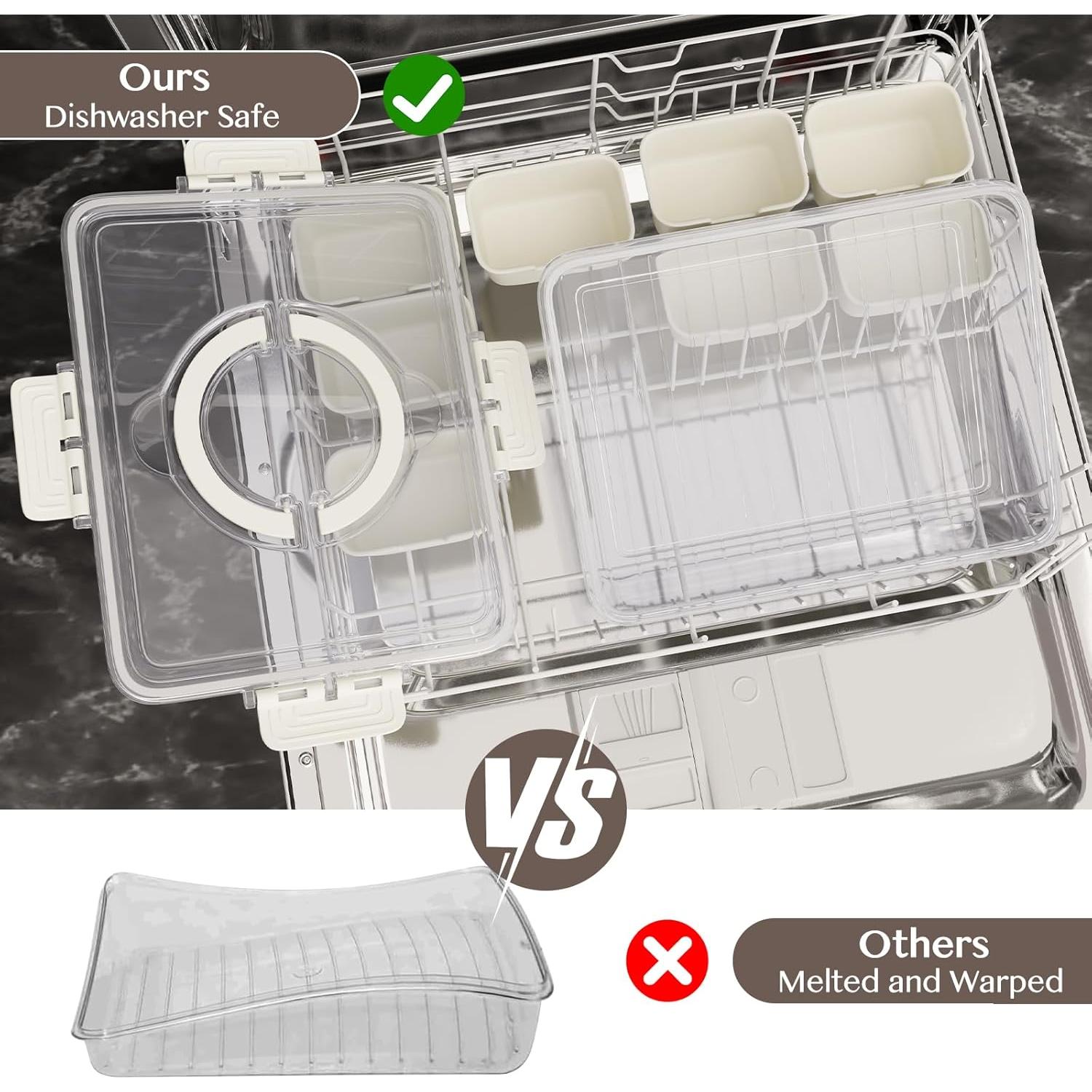 Contenedor Snackle Box Dunruz 8 Compartimentos 4.5L Transparente