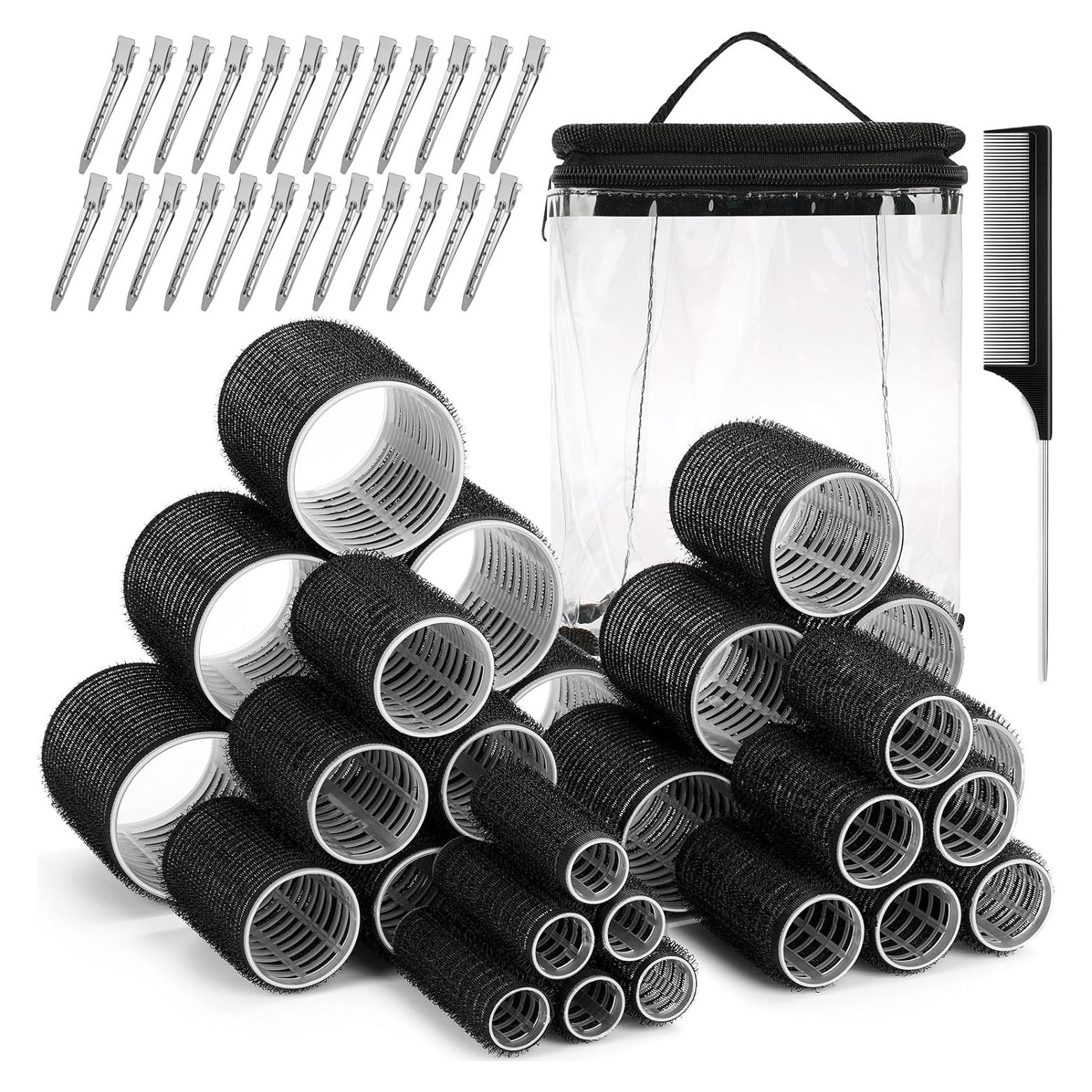 Juego de Rulos para Cabello Audab 56 Piezas con Clips y Bolsa