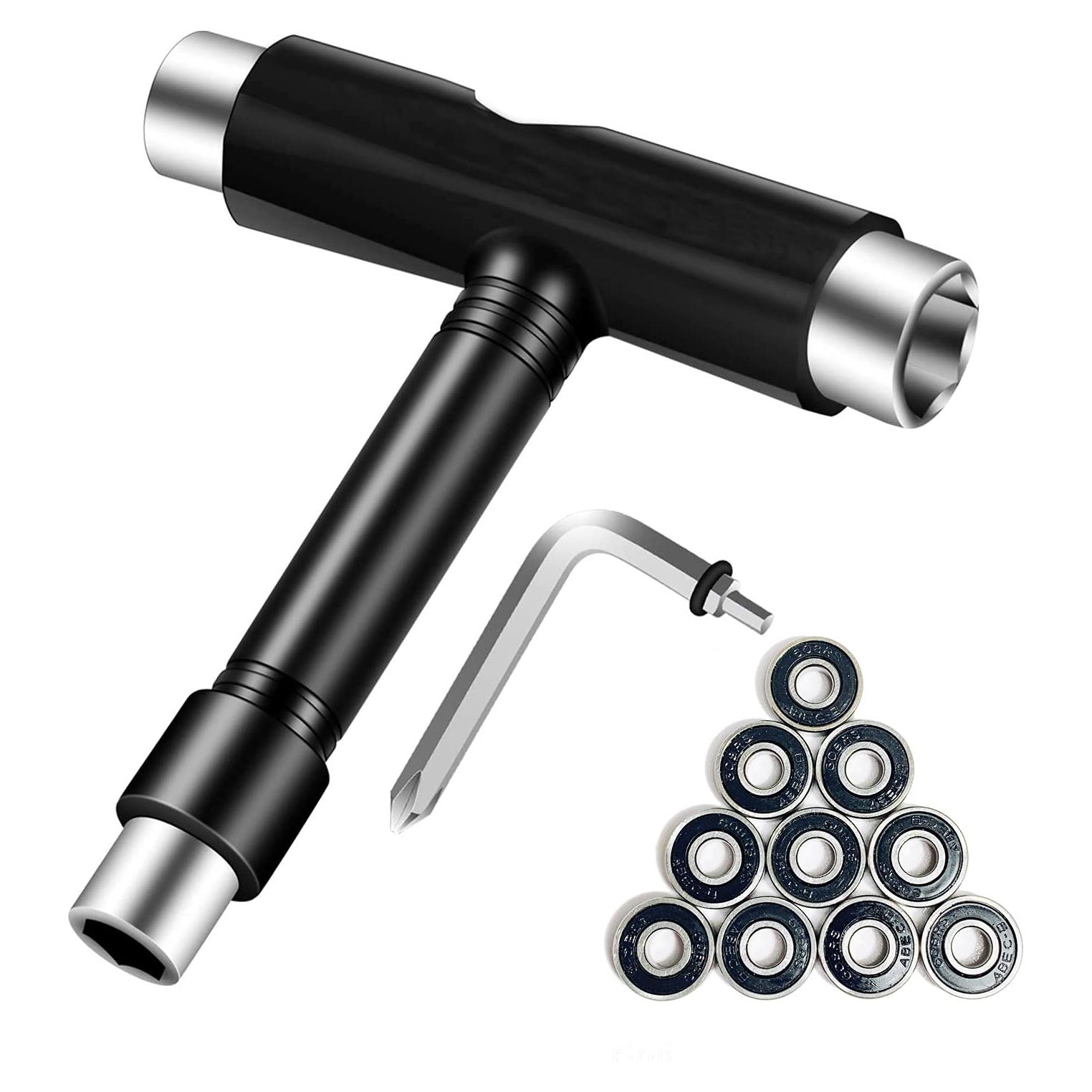 Kit de Herramientas para Skate FYANER con 10 Piezas y Rodamientos