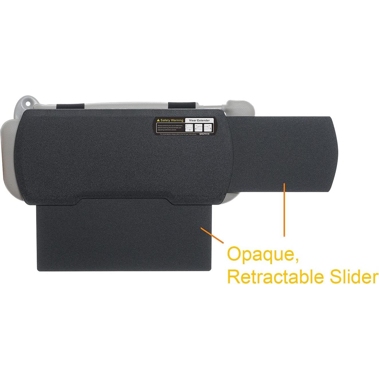 Extensor de Sombra para Visera de Coche WANPOOL WP-6 Negro