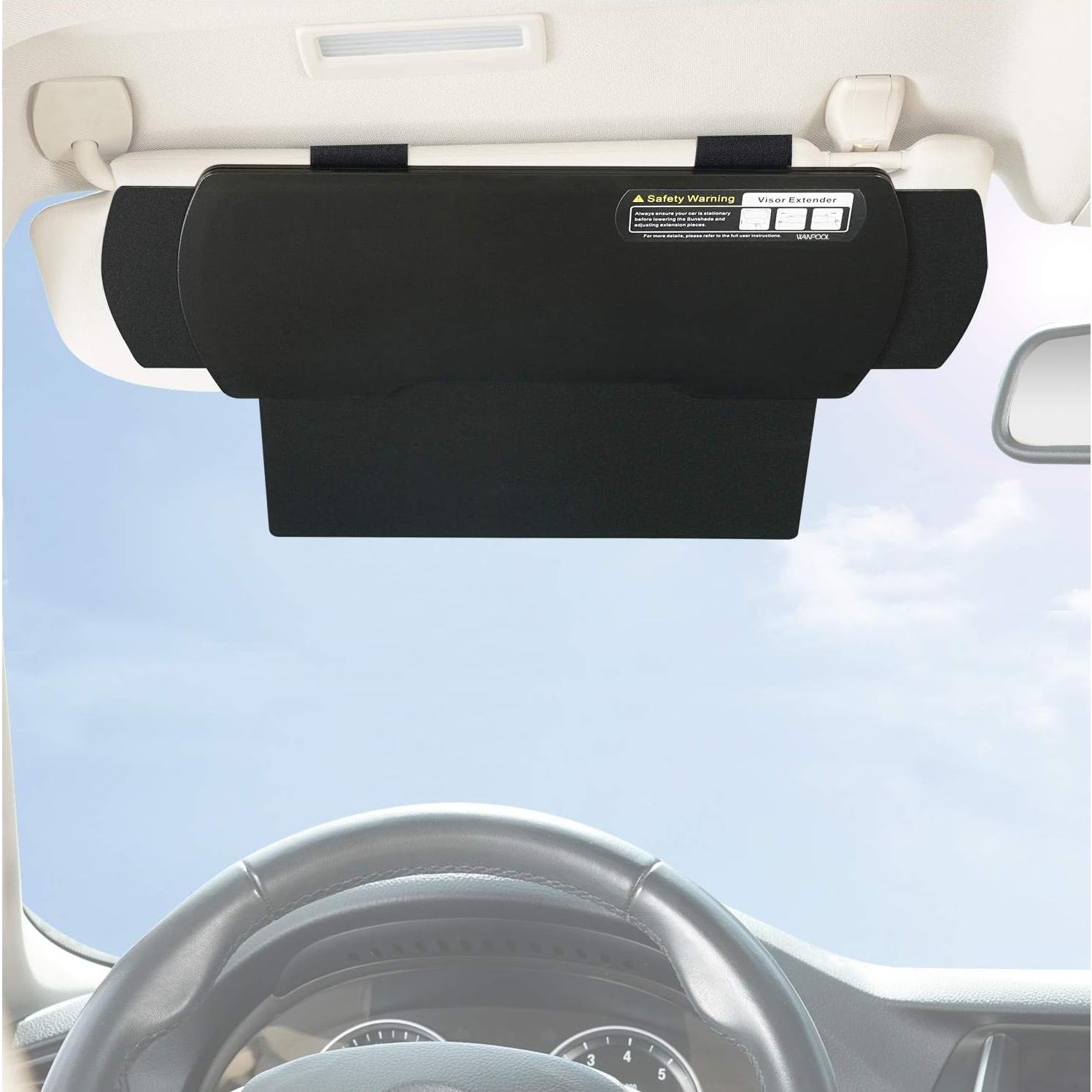 Extensor de Sombra para Visera de Coche WANPOOL WP-6 Negro