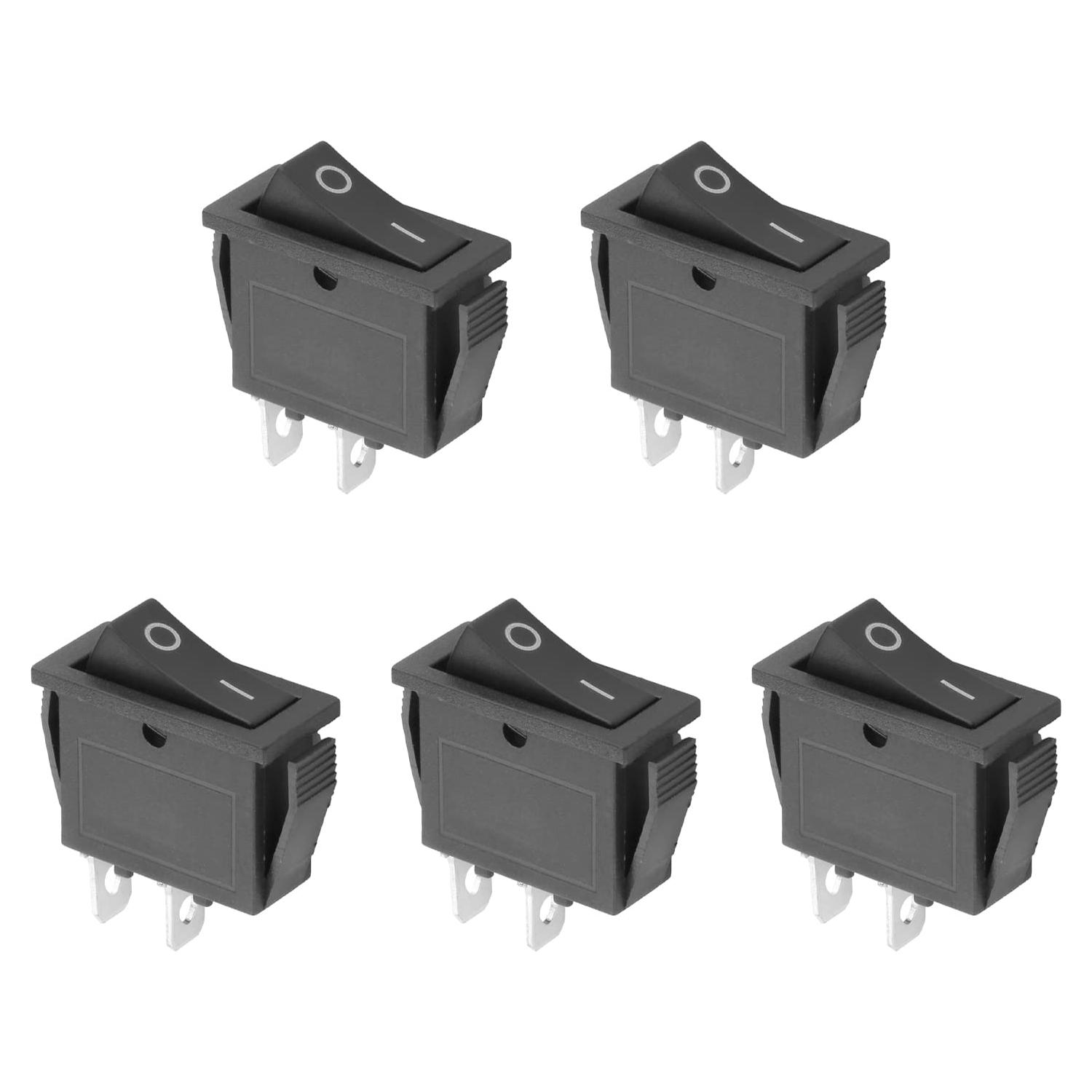 5 Interruptores de Palanca ON/OFF 2 Pines 12V 250V Mriuuod