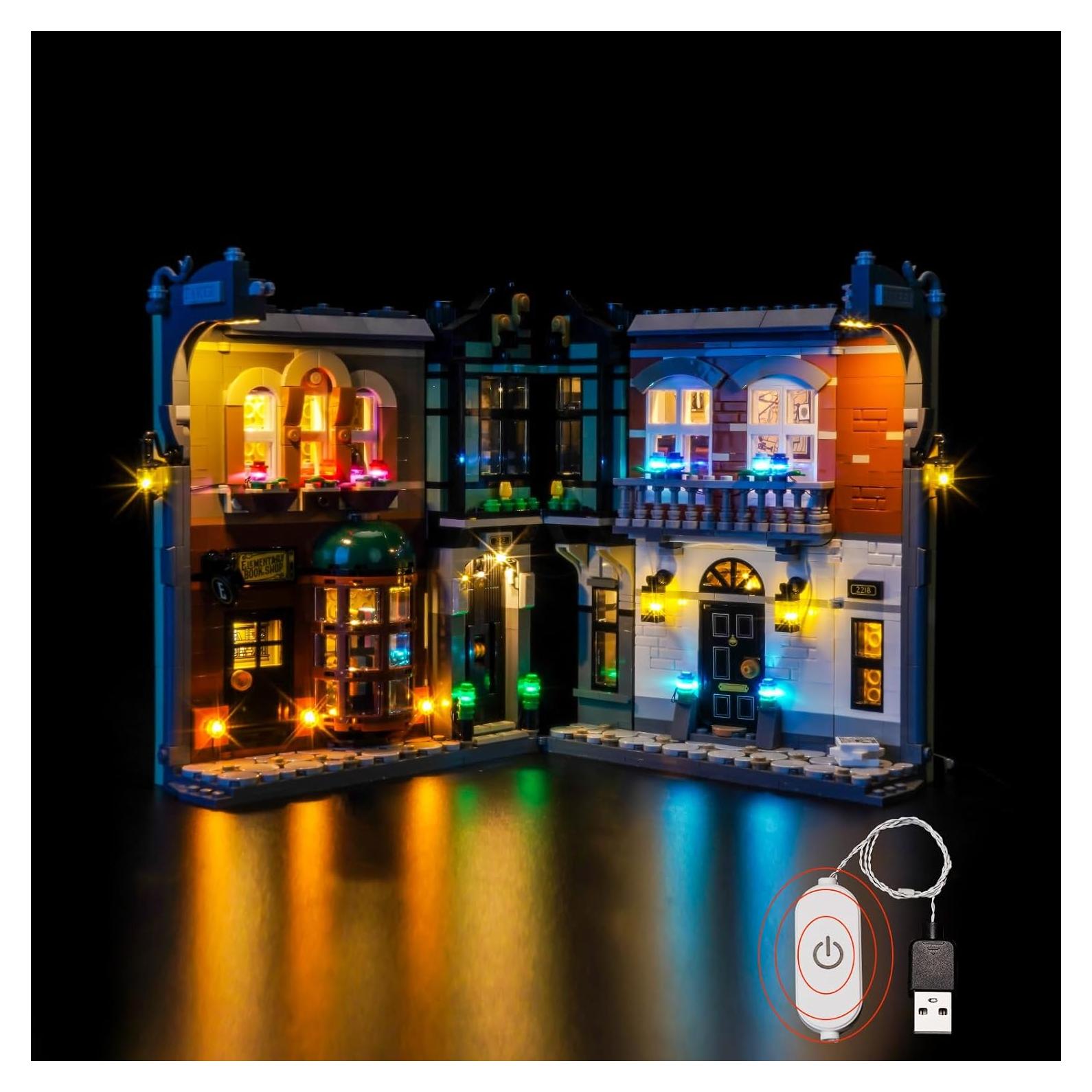 Kit de Iluminación LED LocoLee para LEGO 10351 Sherlock Holmes