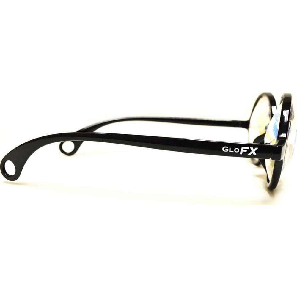 Gafas de Caleidoscopio Negras GloFX con Lentes de Cristal 3D