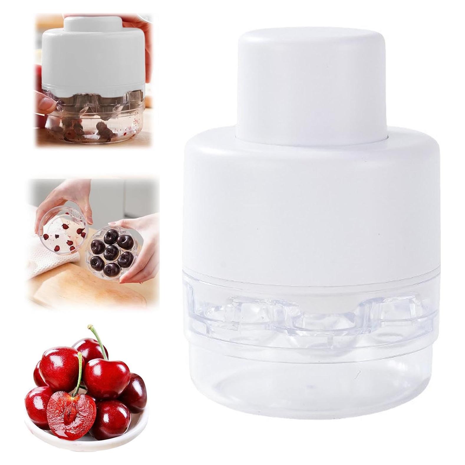 Deshuesadora de Cerezas UnisonPet 7 Huecos Blanca - Multifuncional