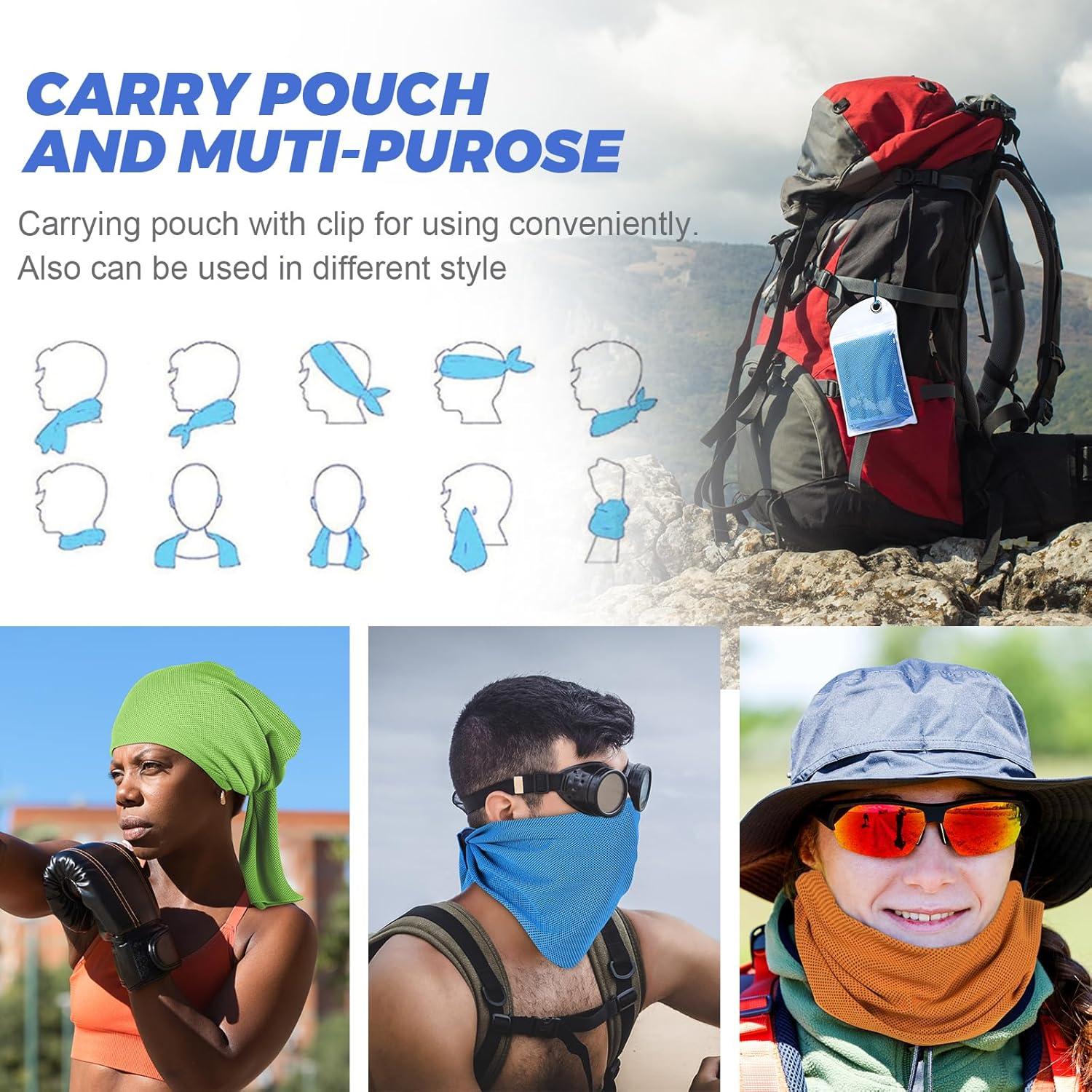 Toallas Enfriadoras KEAFOLS 10 Paquete 101.6x30.5 cm UPF 50