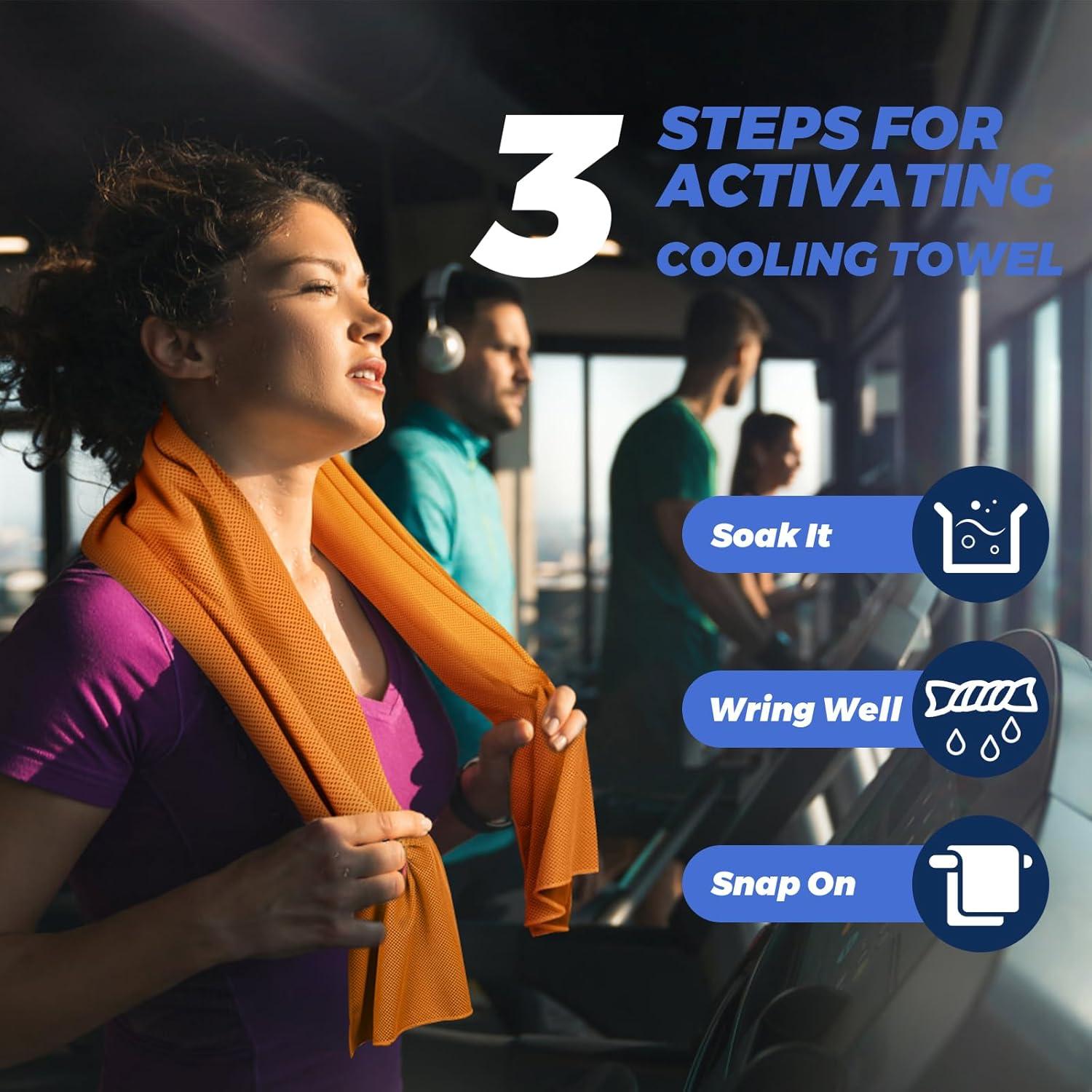 Toallas Enfriadoras KEAFOLS 10 Paquete 101.6x30.5 cm UPF 50