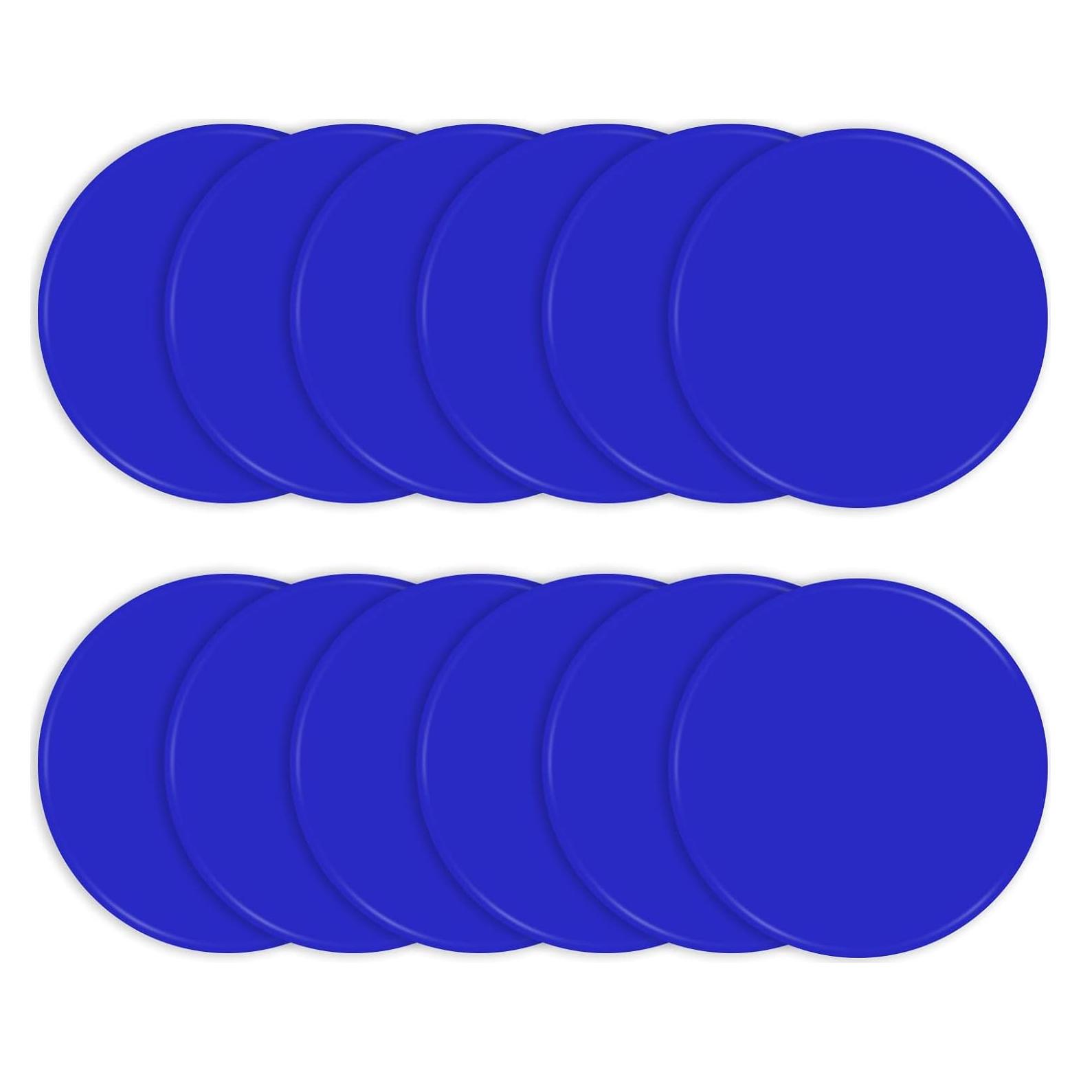 Marcadores de Puntos de Goma Antideslizantes TuXHui 30 cm Azul 12 Pcs