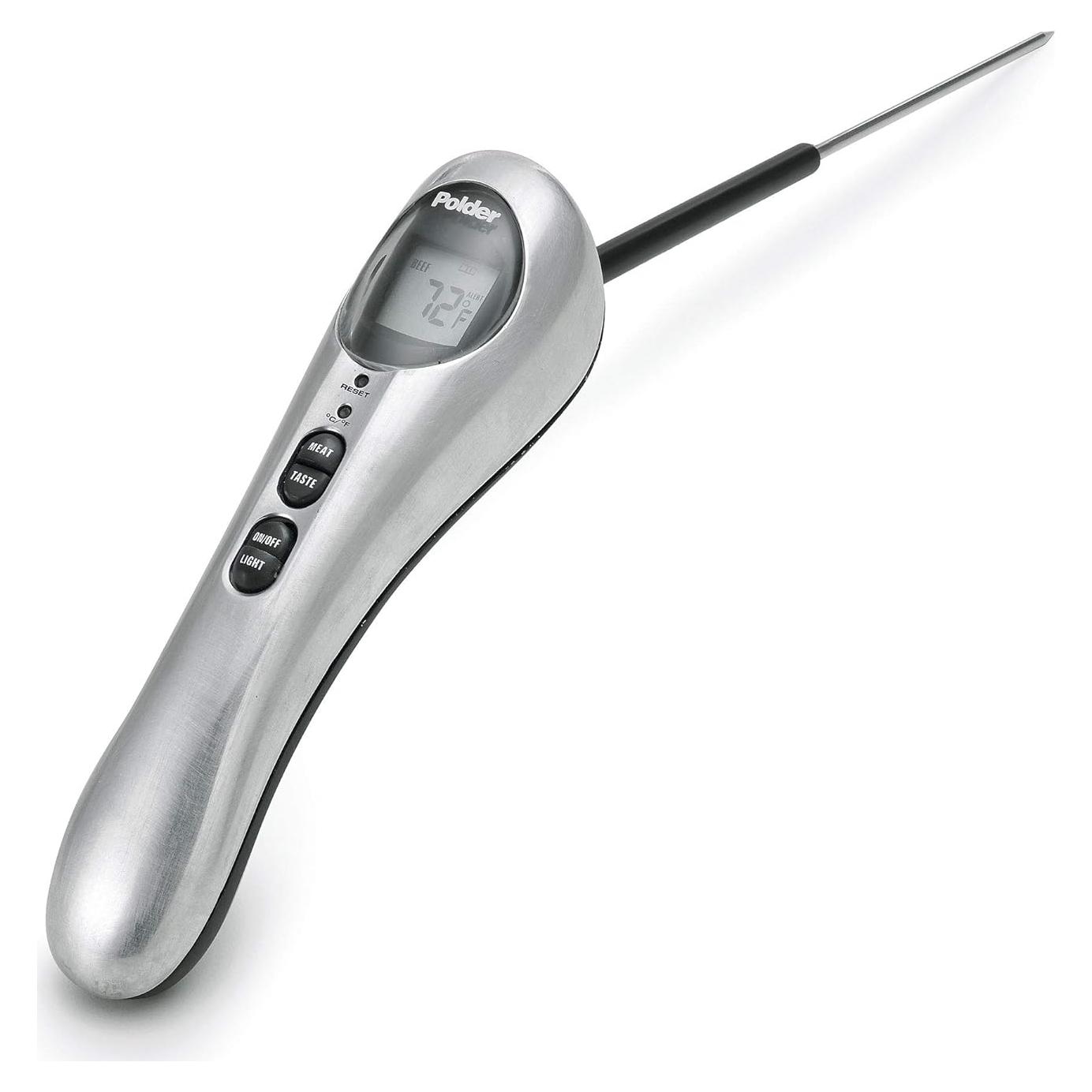 Termómetro Digital Polder THM-390-05 con Luz y Sonda Plegable