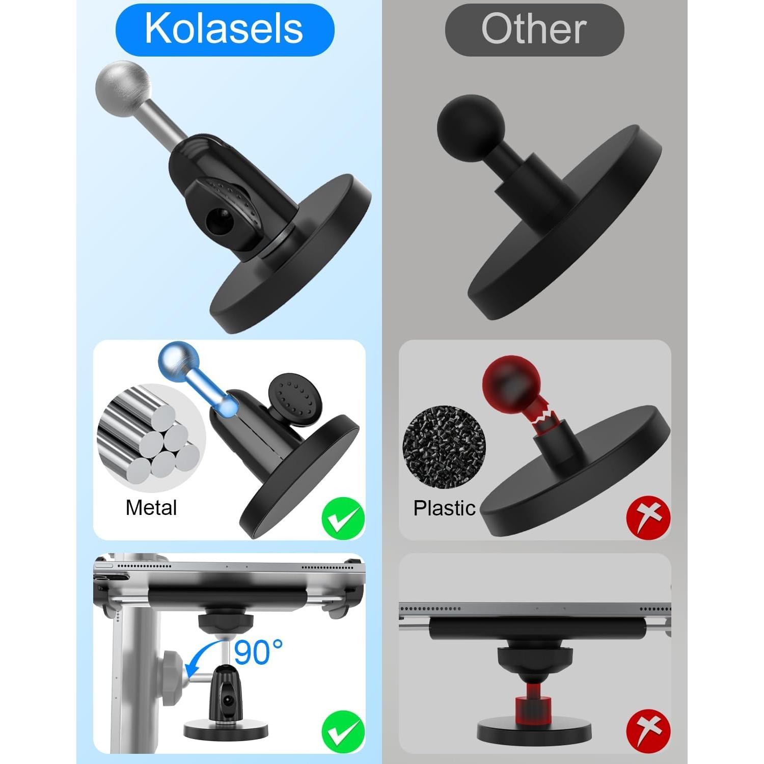 Soporte Magnético Kolasels para Tabletas 4-12.9" Ajustable
