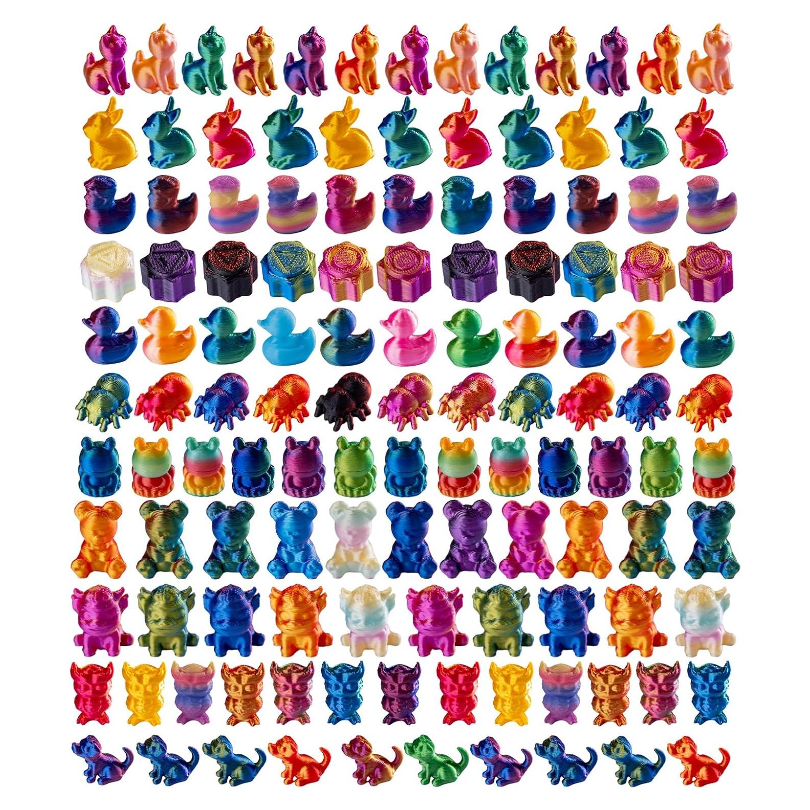 Juego de 120 Mini Animales 3D pkaoakyo - Decoración Colorida