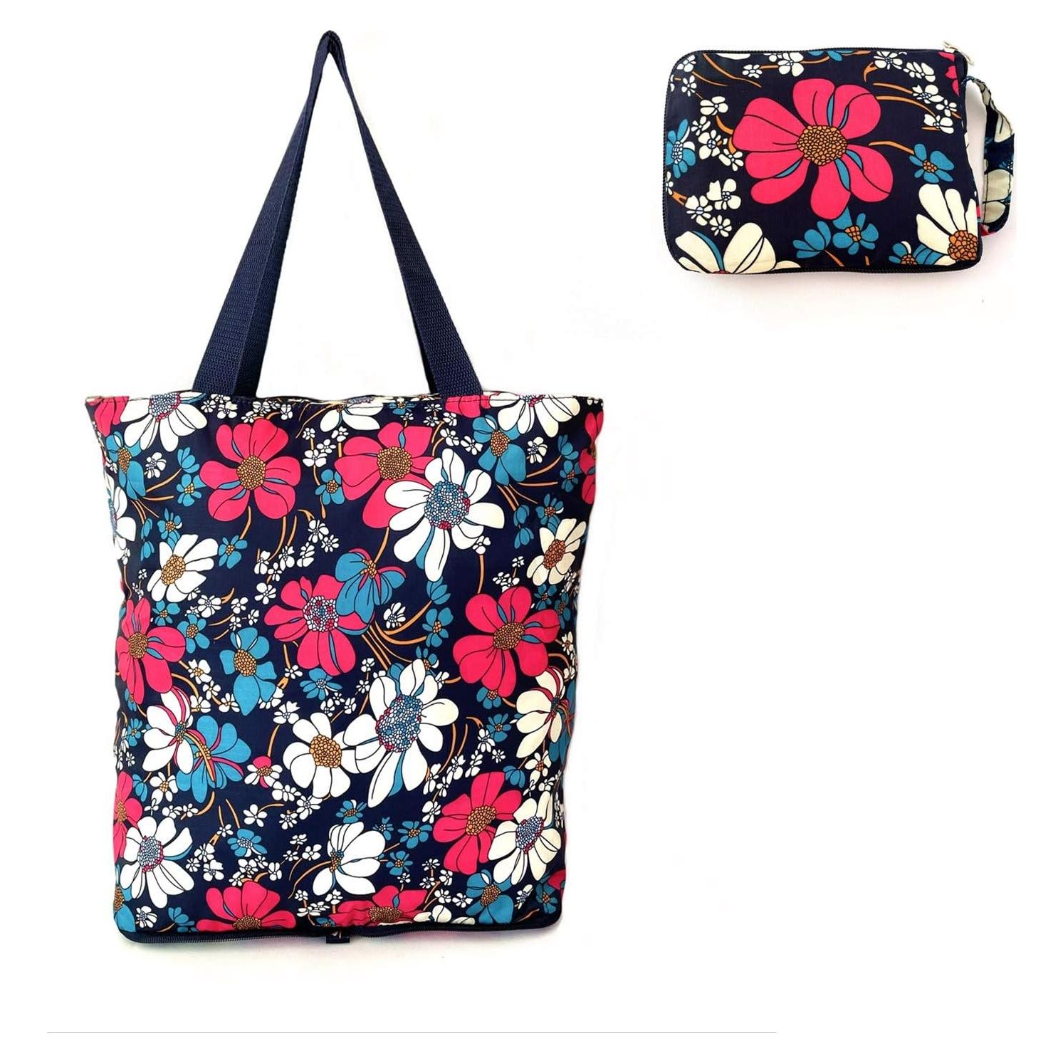 Bolsas de Compras Reutilizables Konish Plegables con Cremallera