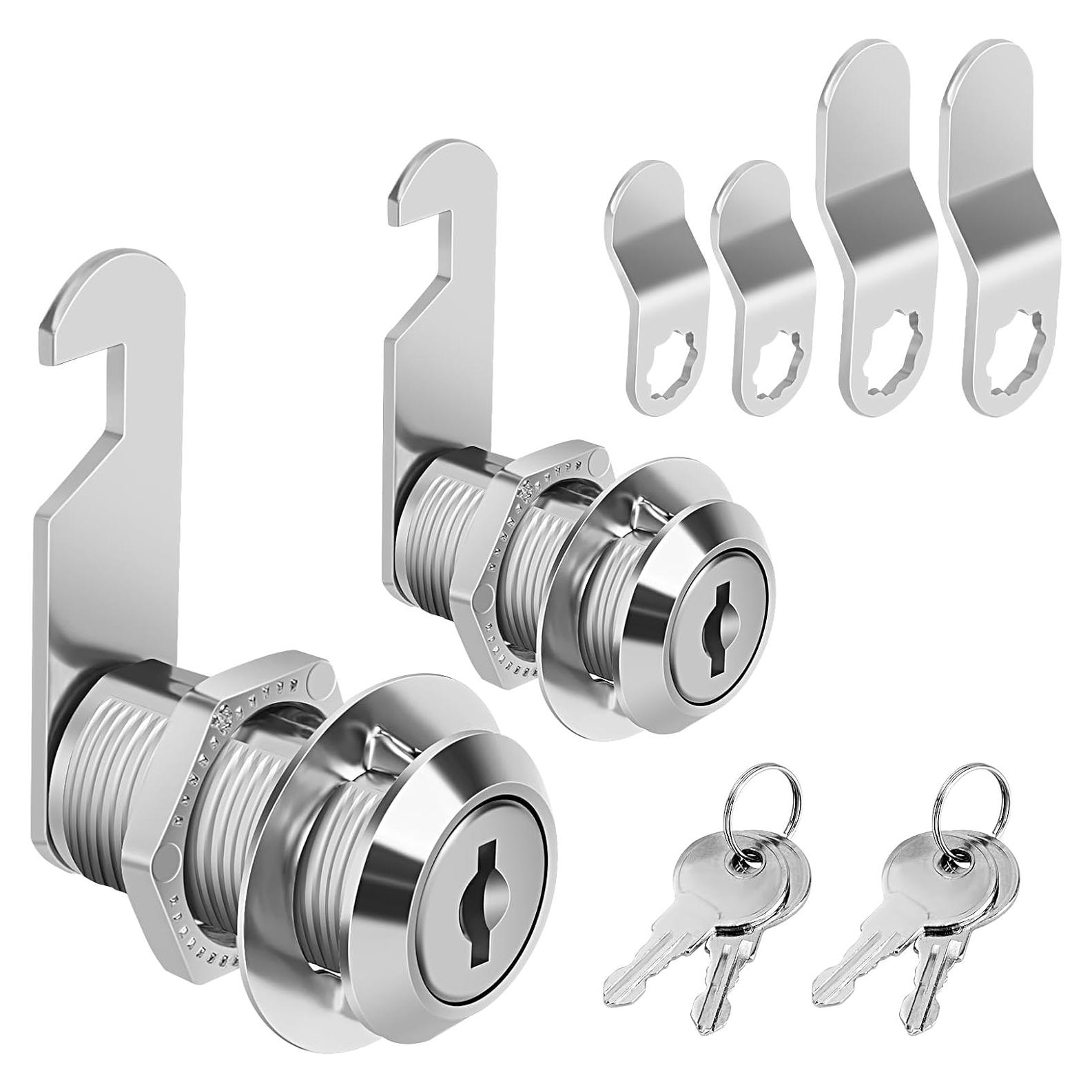 Cerradura de Cajón Pertinel 1-1/8" con Llave Igualada 2Pcs