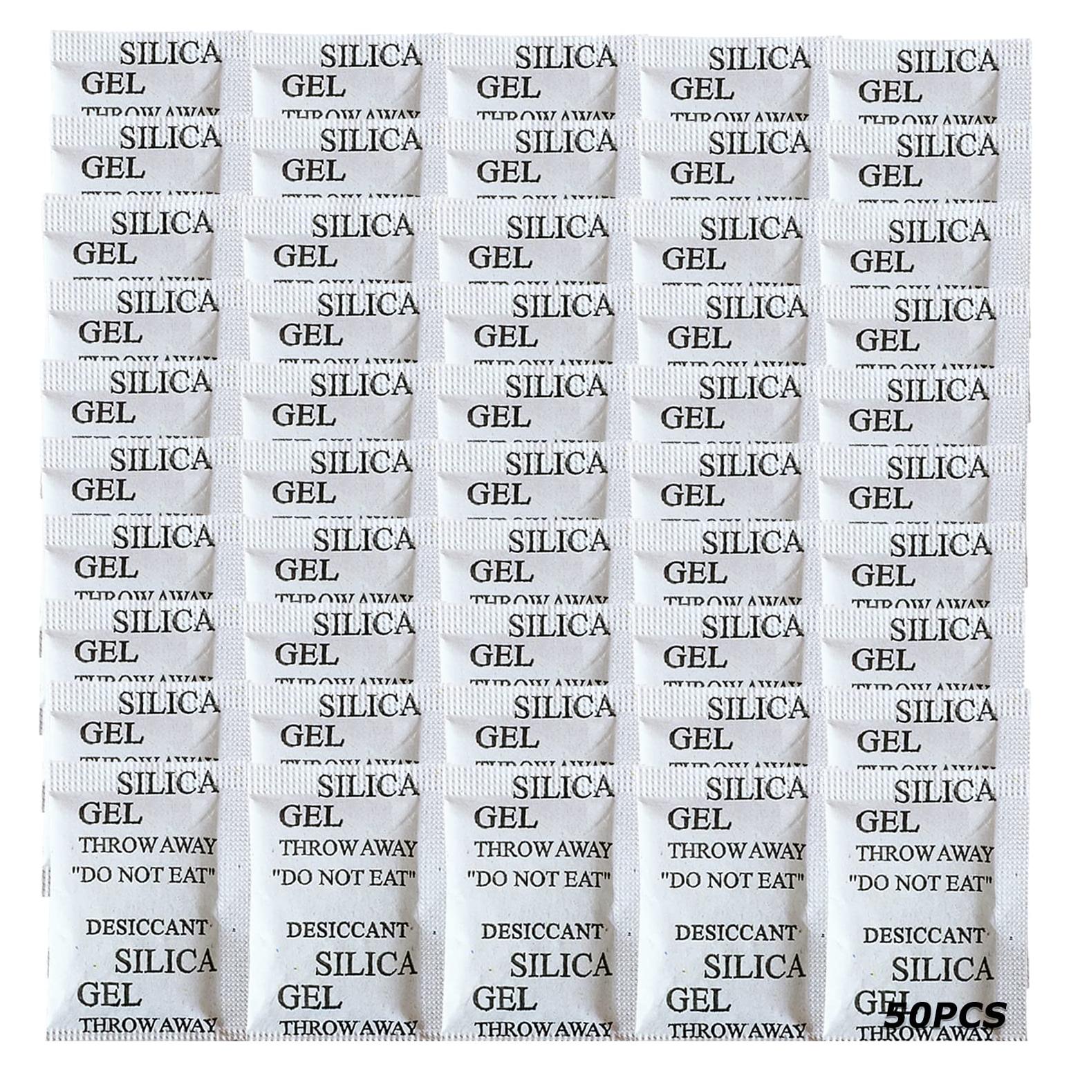 Paquetes de Gel de Sílice 50PCS 5g Deshidratantes Smaring
