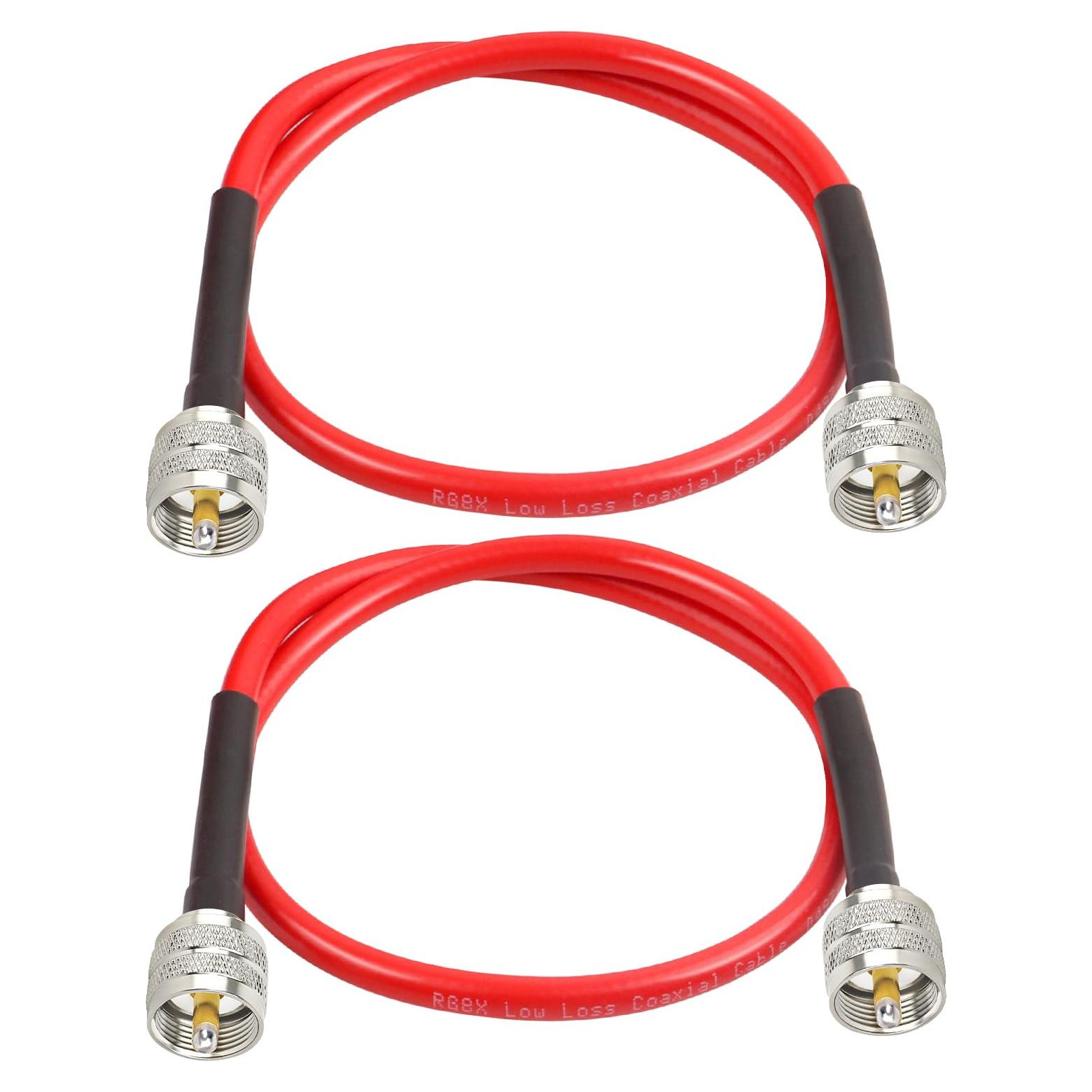 Cable Coaxial RG8X MOOKEER 2ft PL259 Macho a Macho 50 Ohm