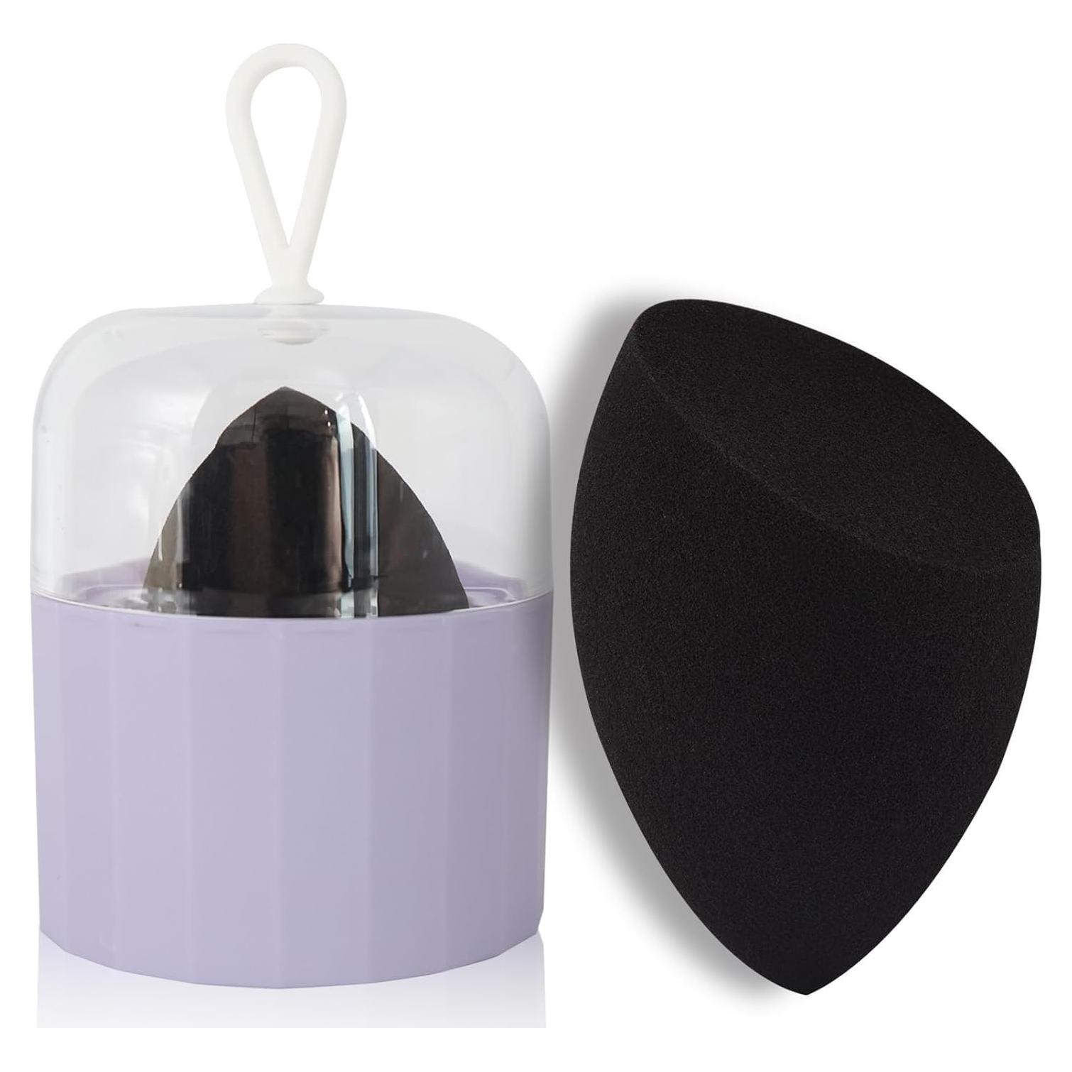 Juego de Esponjas de Maquillaje Banidy con Soporte Negro