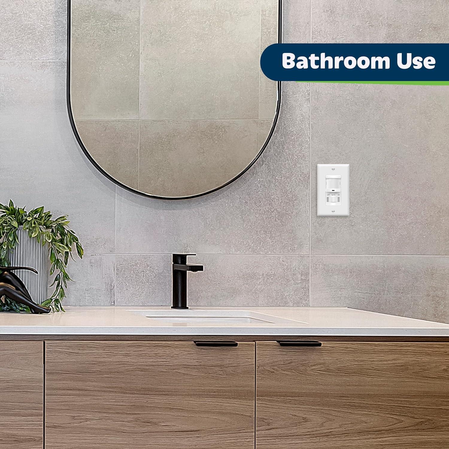 Interruptor de Luz con Sensor de Movimiento Top Greener TSOS5, 4 Paquete, Blanco