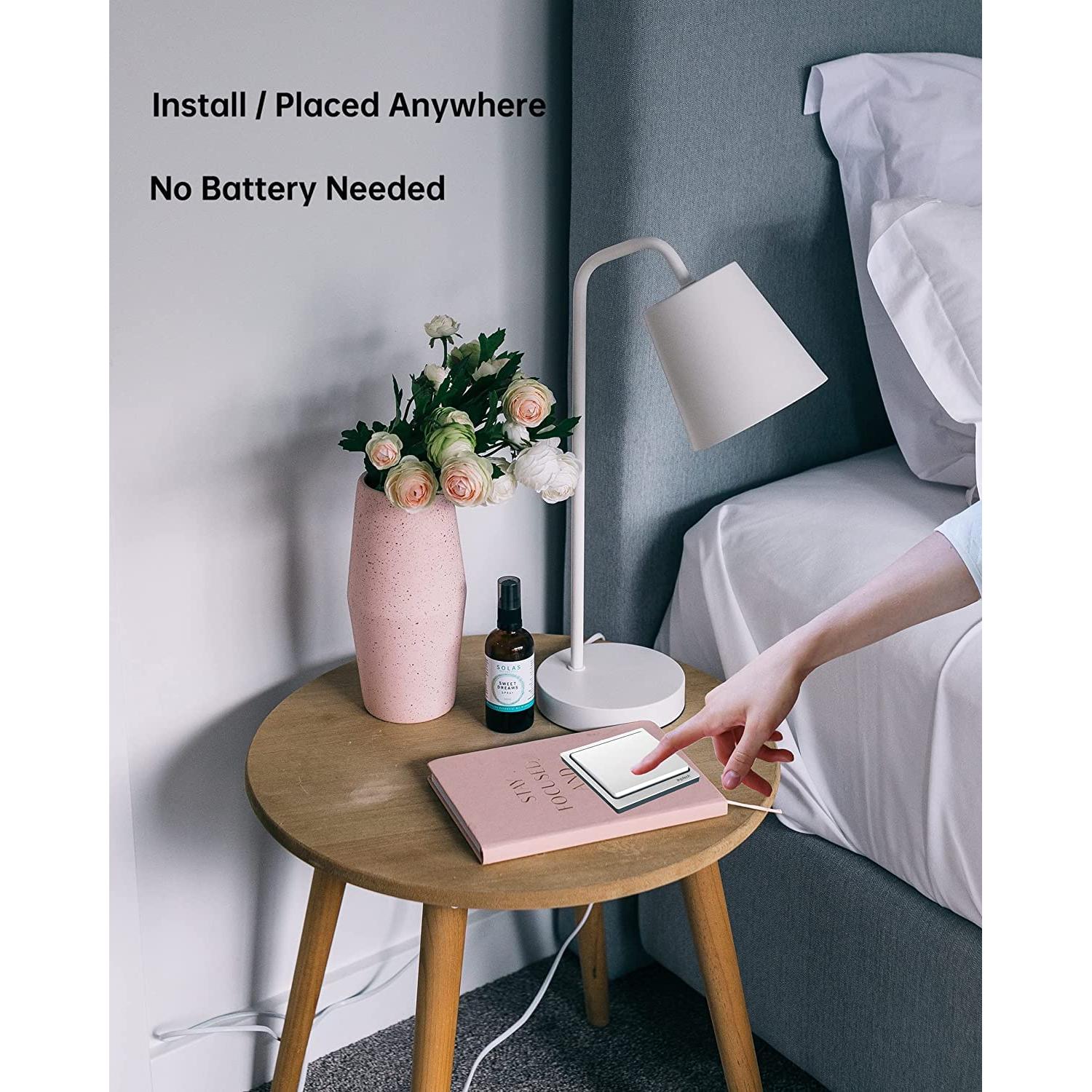 Interruptor de Luz Inalámbrico Autopropulsado Linptech K4R+R2