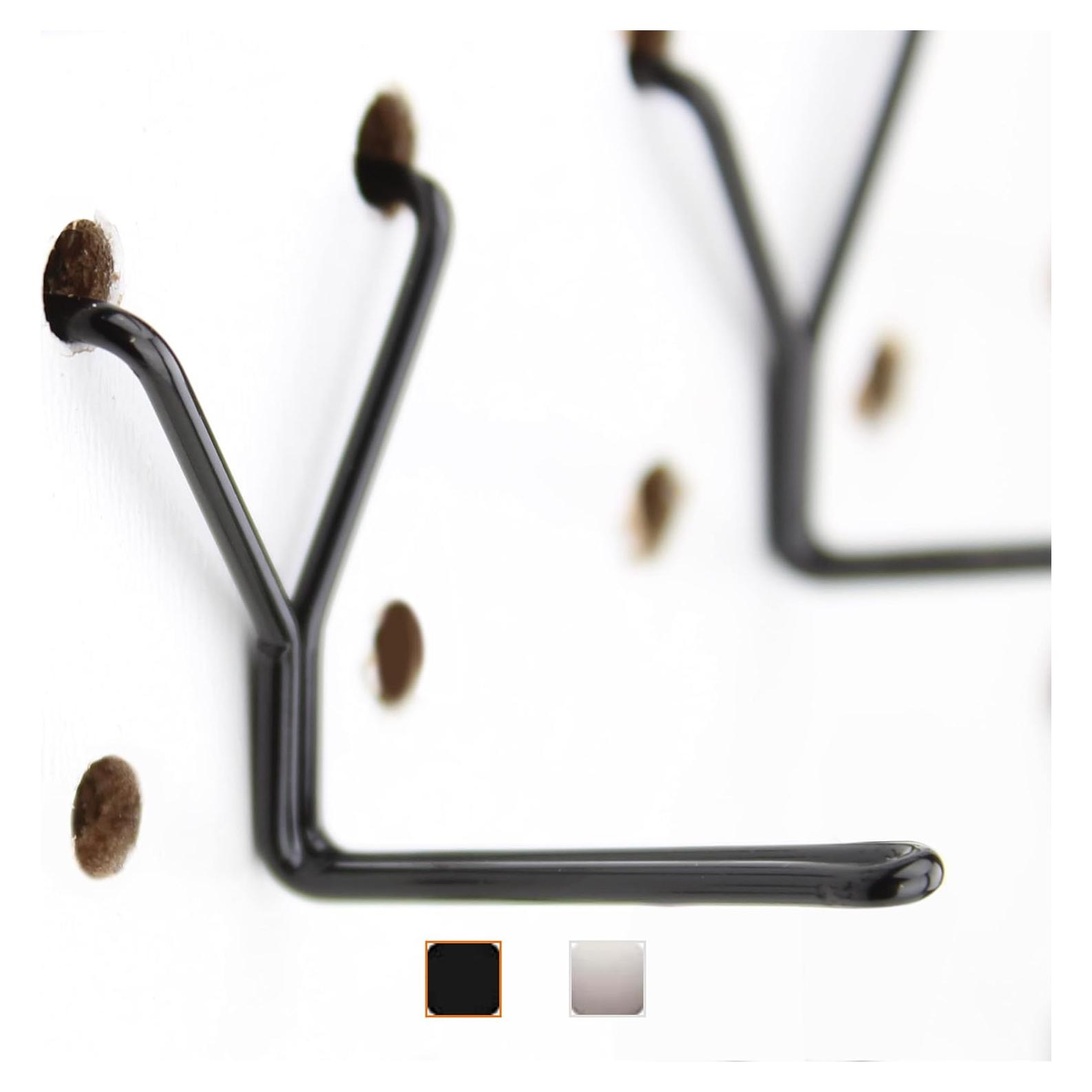 Ganchos de Tablero de Acero Right Arrange 50-Pack 2.54 cm Negro