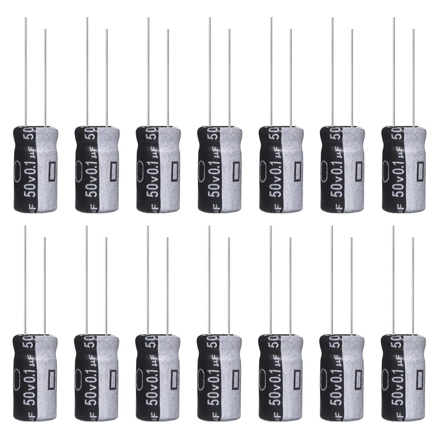 Capacitor Electrolítico ALLECIN 0.1uF 50V 5x11mm Paquete 15