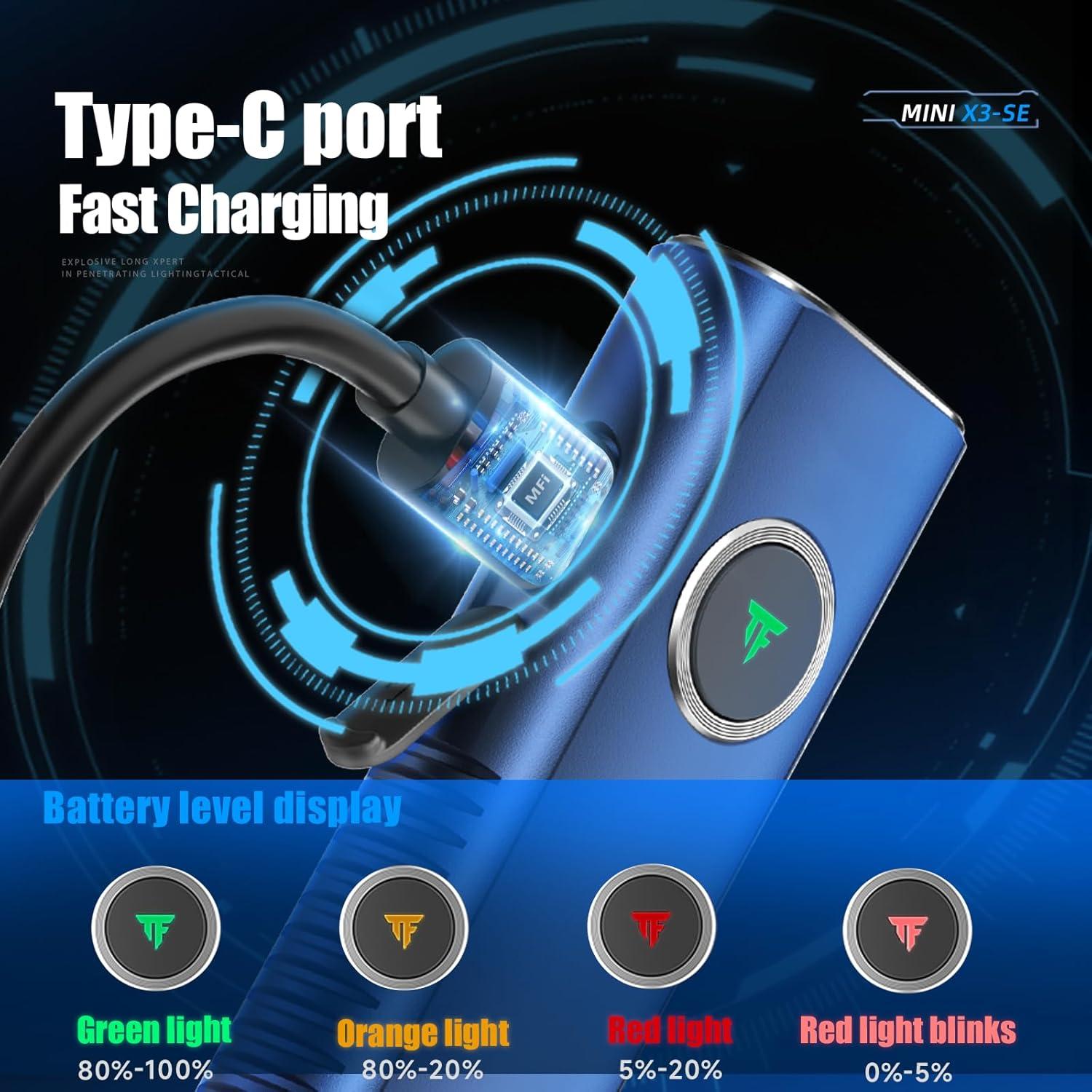 Linterna EDC Recargable TrustFire Mini X3-SE 1200 Lúmenes IPX6