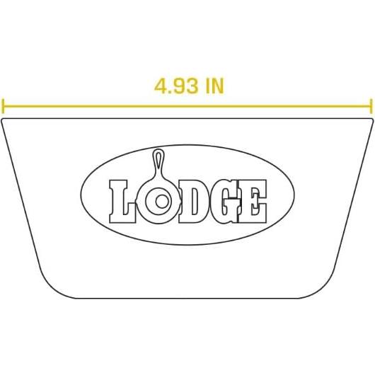 Soporte de Mango de Silicona Lodge BOLD Gris 12.7x6.03 cm