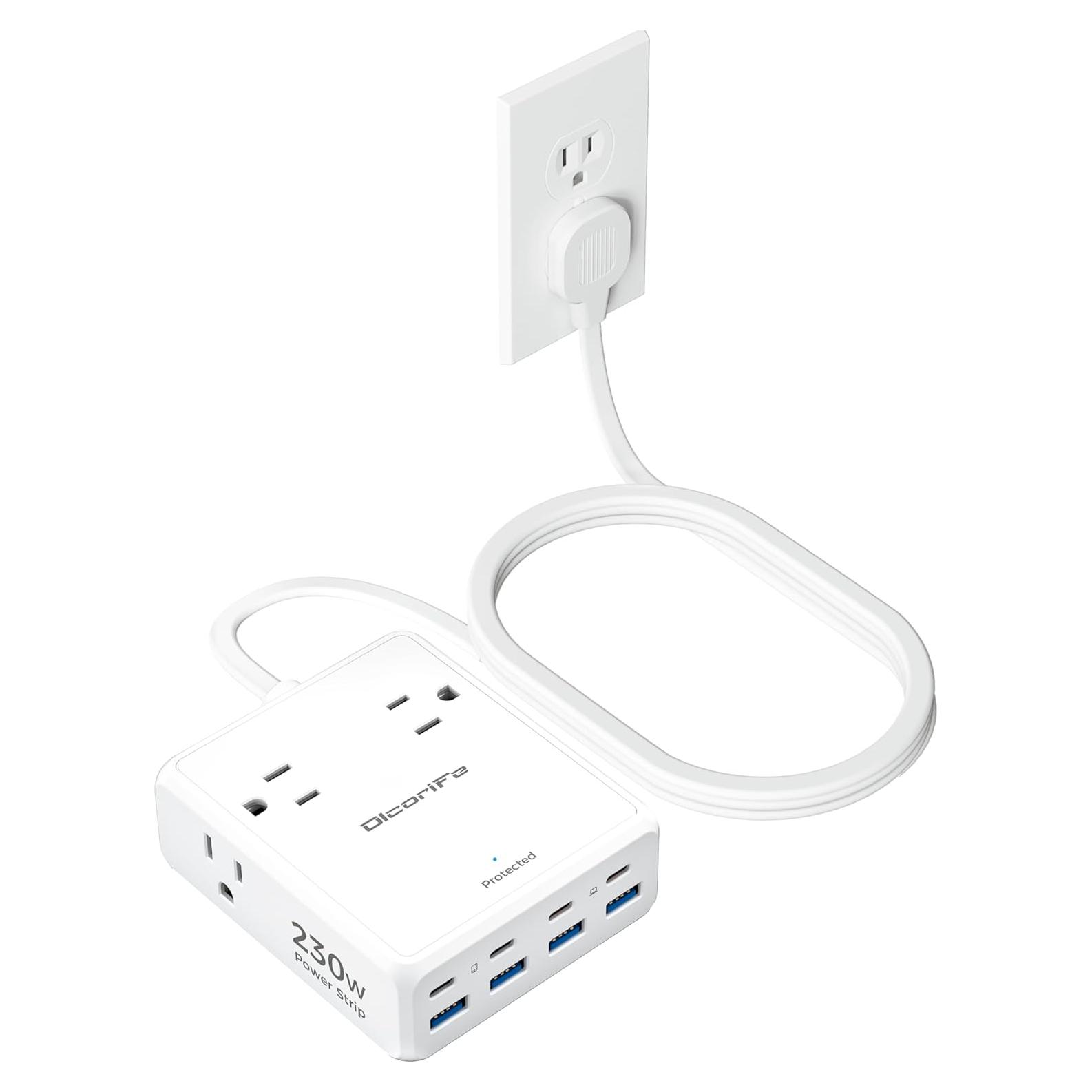 Regleta de Alimentación USB Olcorife 230W 5FT 12 en 1