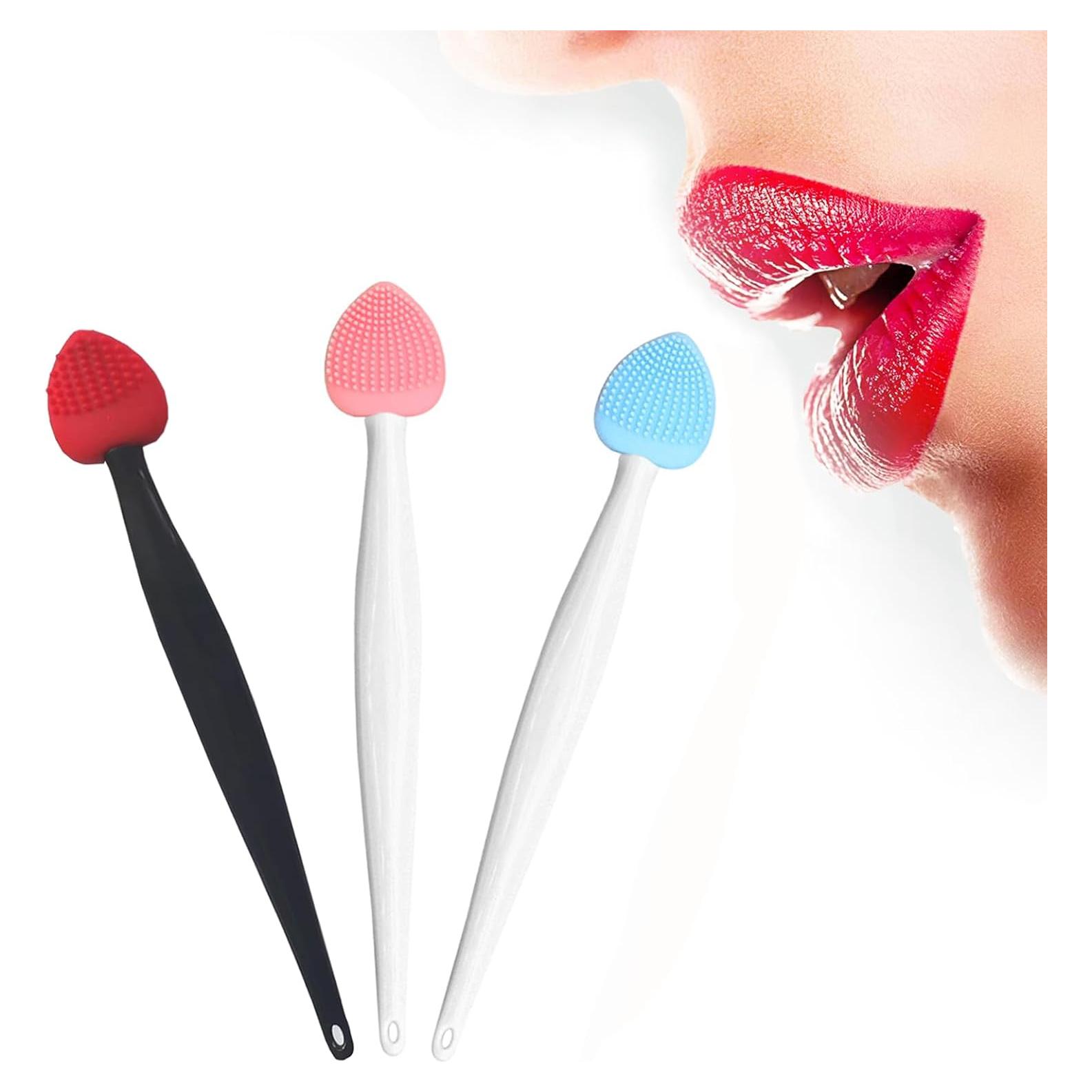 Cepillo Exfoliante de Silicona para Labios - 3 Colores