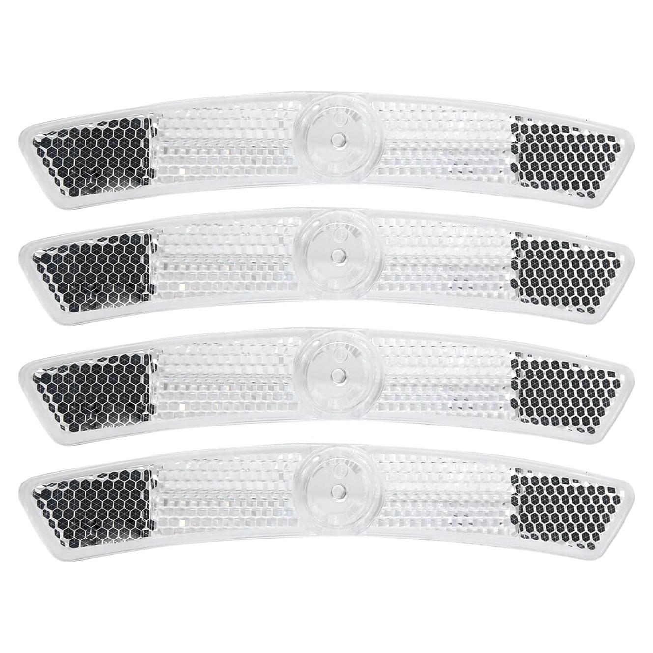 Reflectores de Rueda de Bicicleta DEMYPROX 4 Piezas Blanco