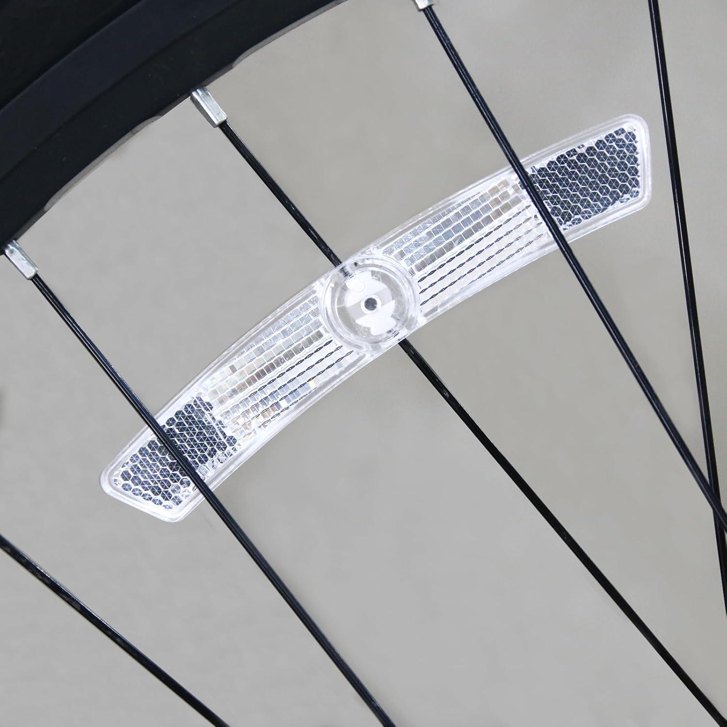 Reflectores de Rueda de Bicicleta DEMYPROX 4 Piezas Blanco