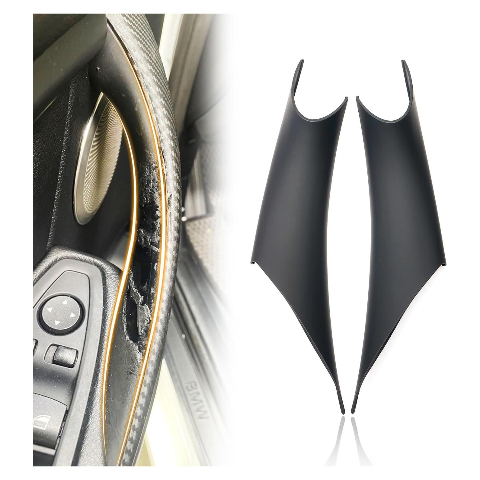 Cubierta Tirador Puerta BMW Serie 3/4 BJchiwu Negro 2 Pcs