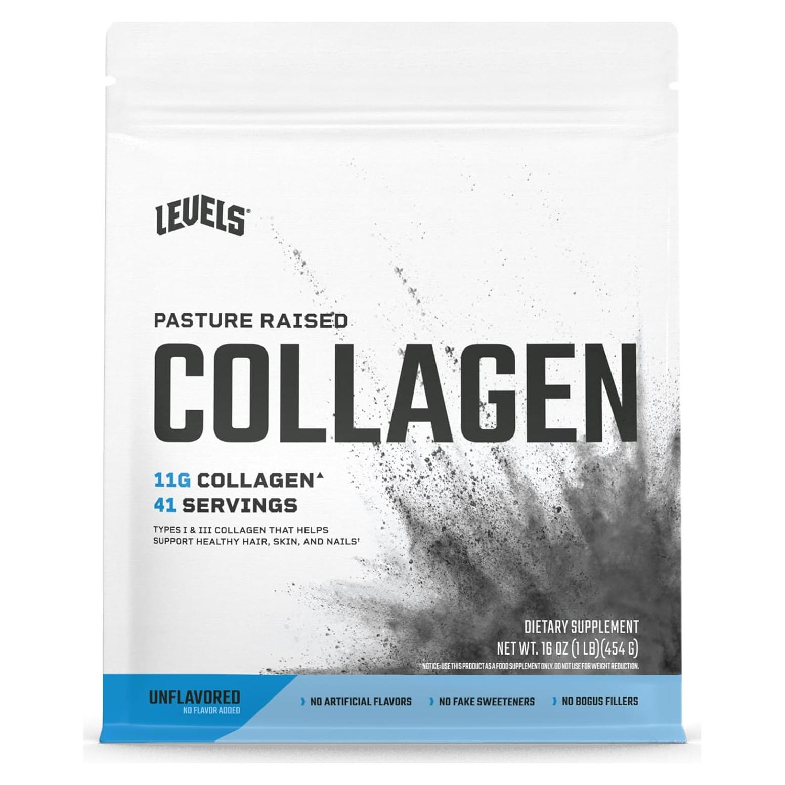 Péptidos de Colágeno Levels 0.45kg Sin Sabor 11g Colágeno