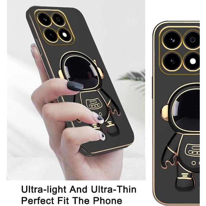 Funda Honor X6b con Soporte Oculto Astronauta - Negro