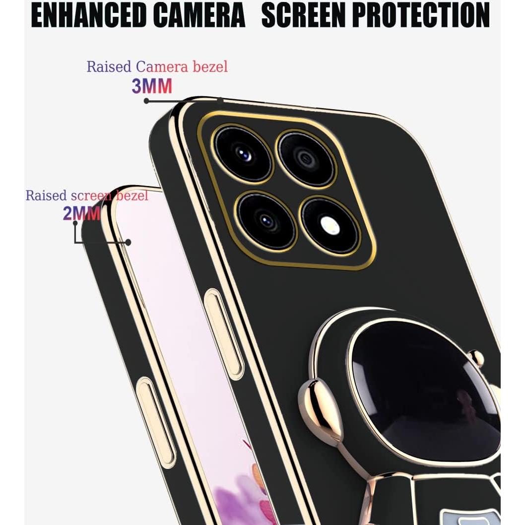 Funda Honor X6b con Soporte Oculto Astronauta - Negro