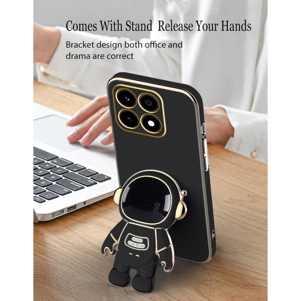 Funda Honor X6b con Soporte Oculto Astronauta - Negro